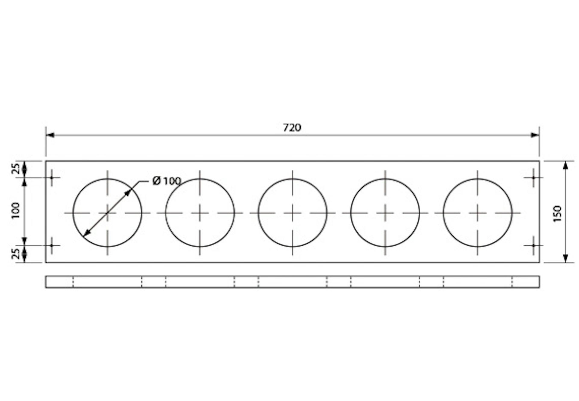 Massen um Kräutergarten auszusägen
