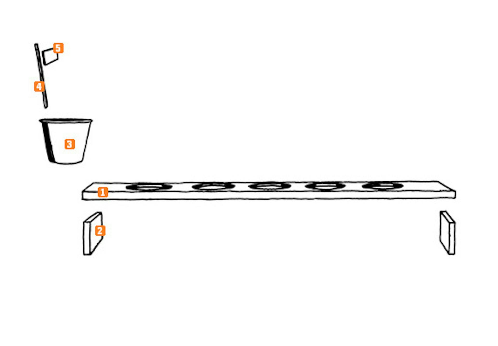 Schemazeichnung für Kräutergarten