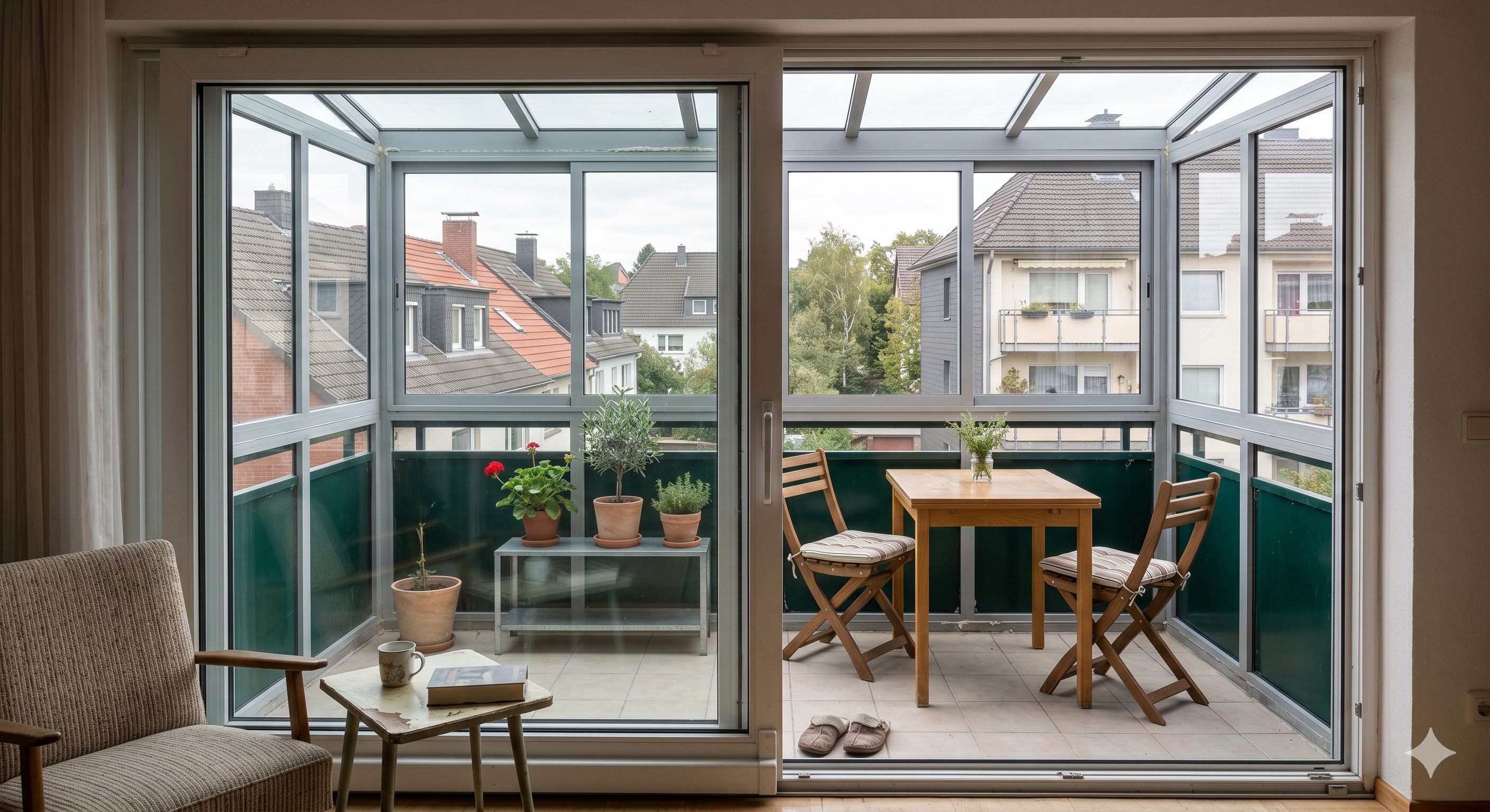 Wunderschone Balkon Als Wohnraum Umbauen Bilder
