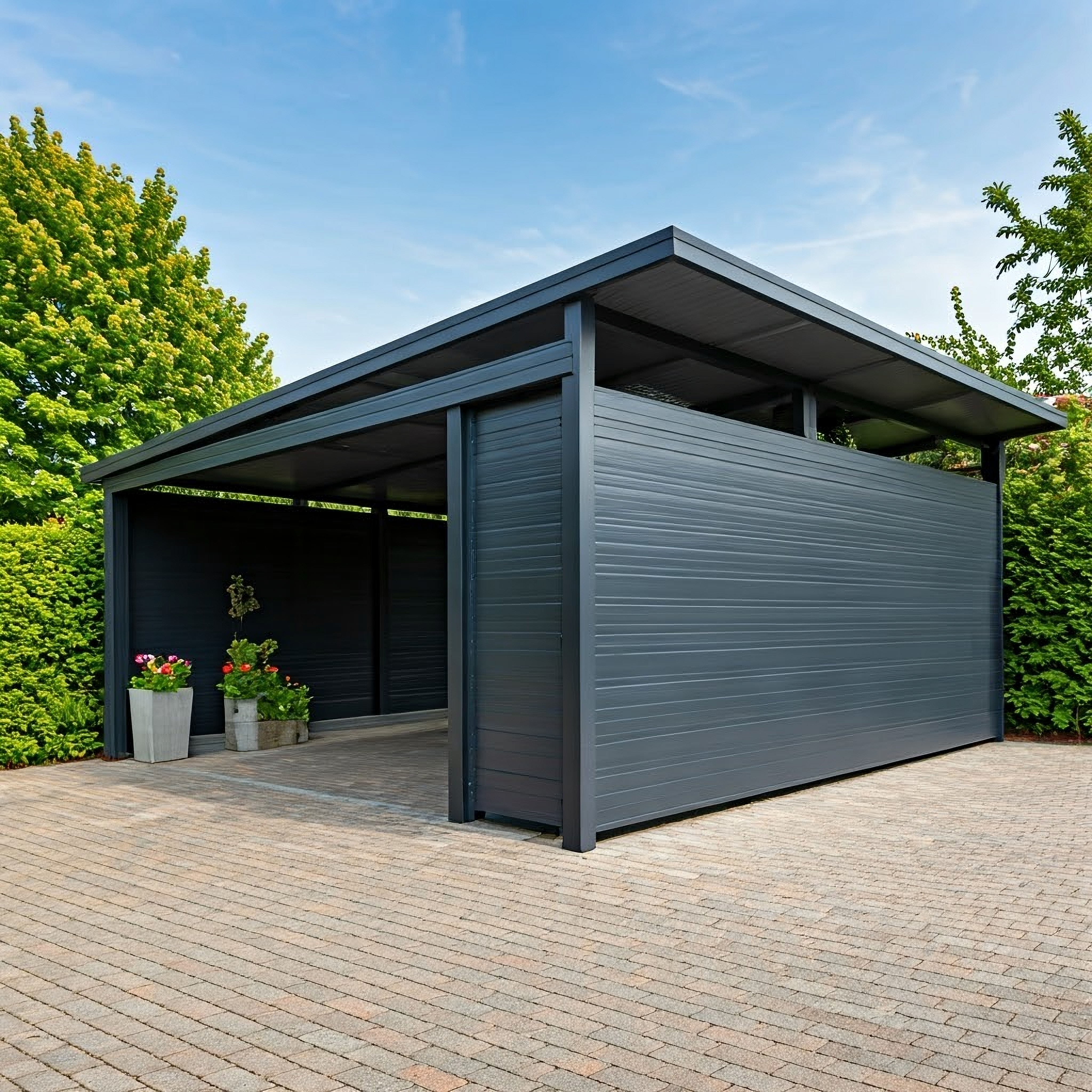 Carport geschlossen