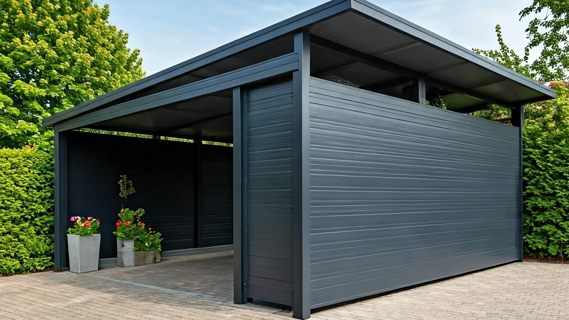 Carport geschlossen