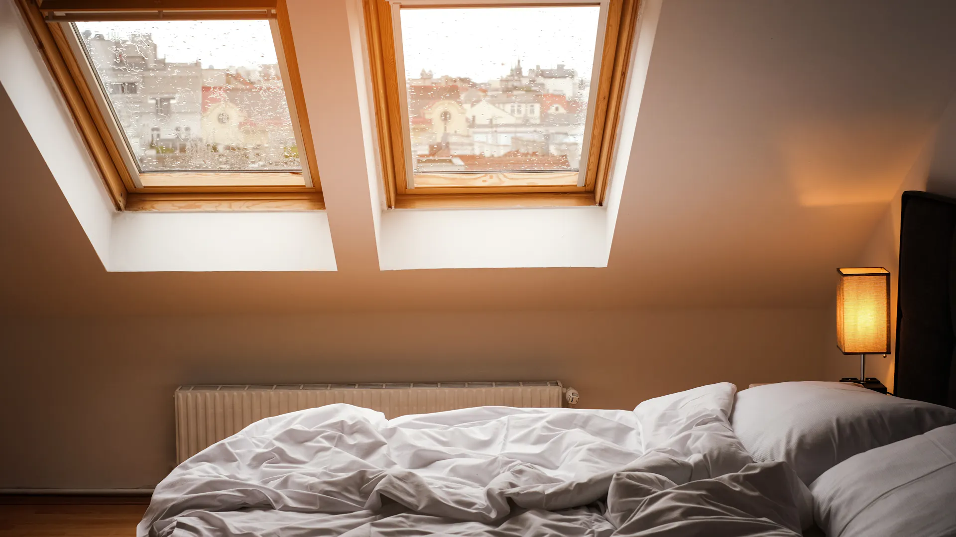 Dachfenster im Schlafzimmer