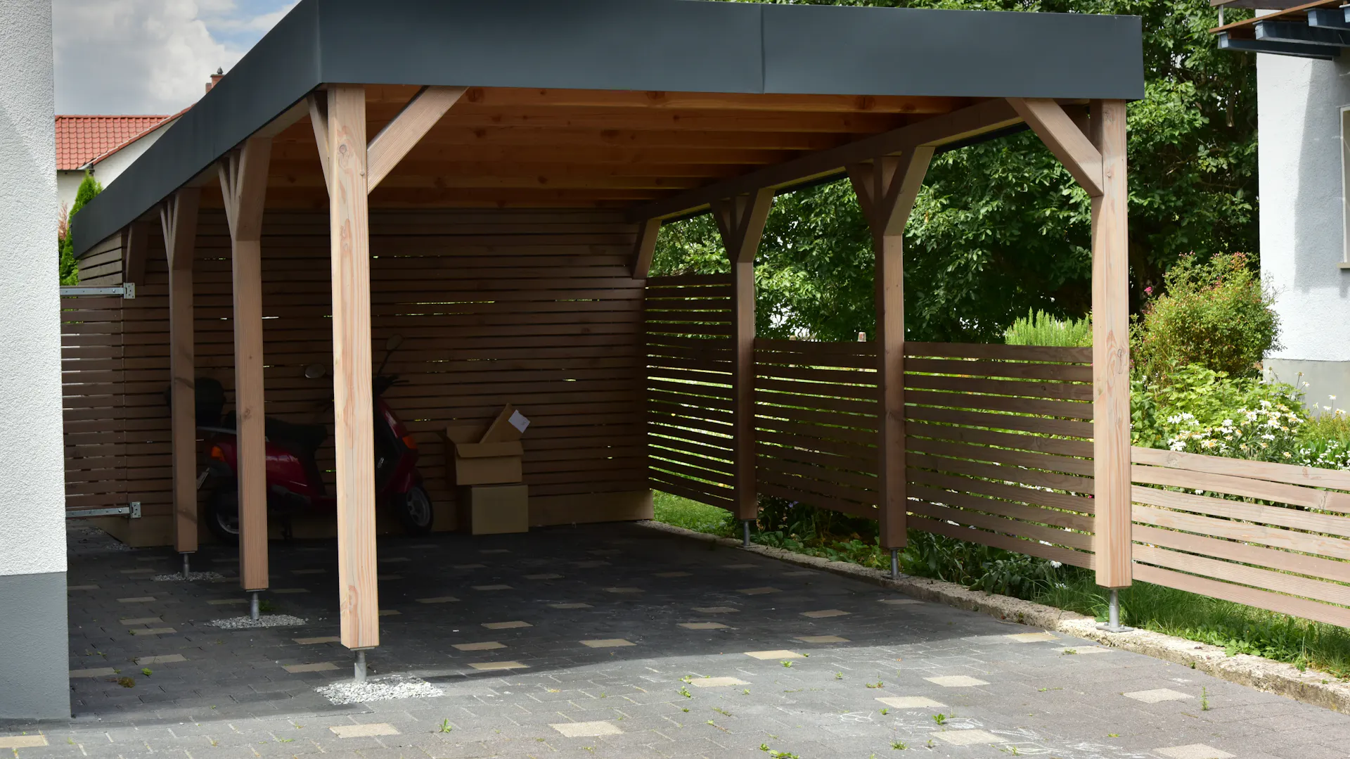 Carport aus Holz