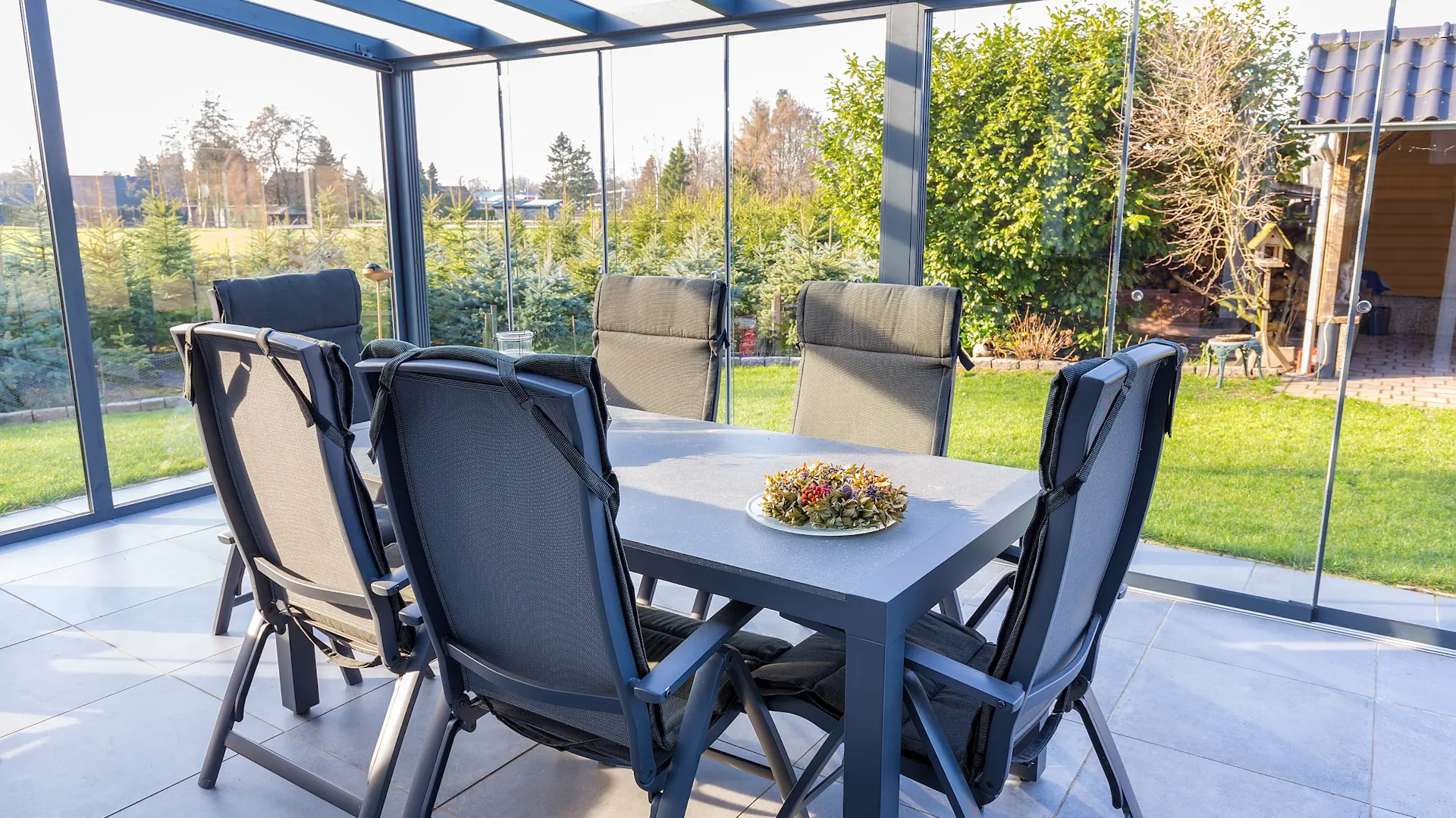 Wintergarten als Esszimmer