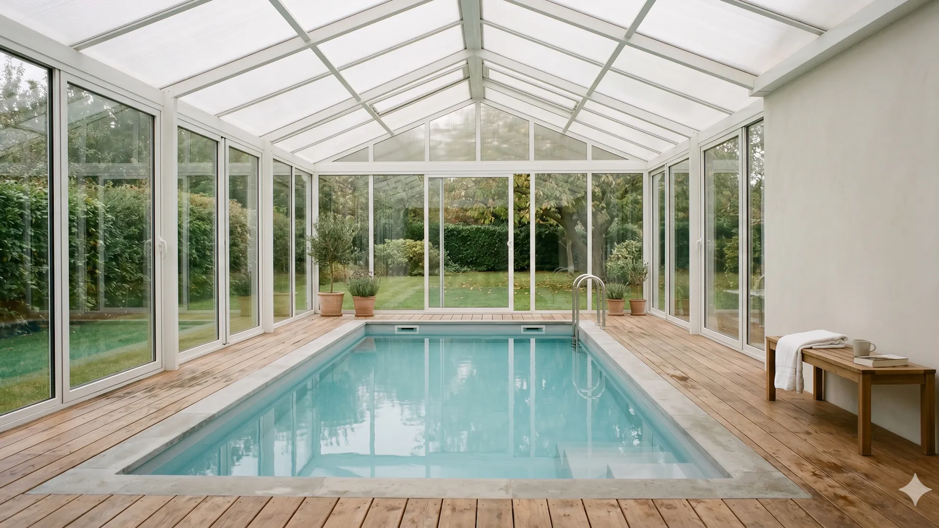 Pool im Wintergarten