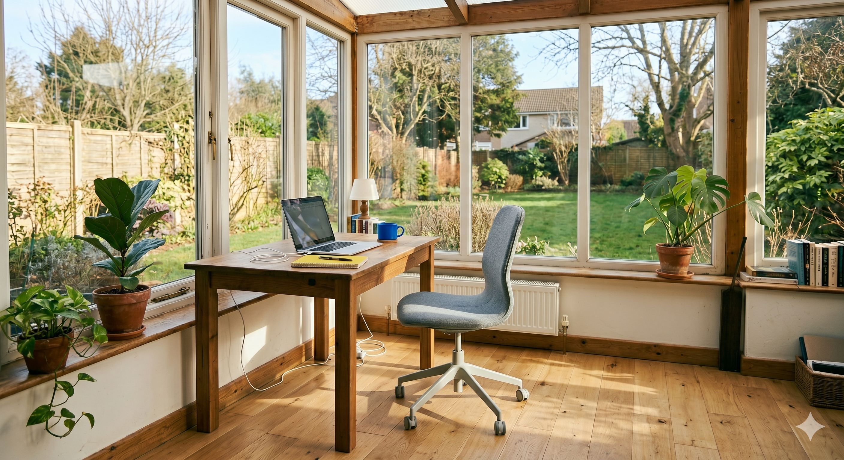 Wintergarten als Büro