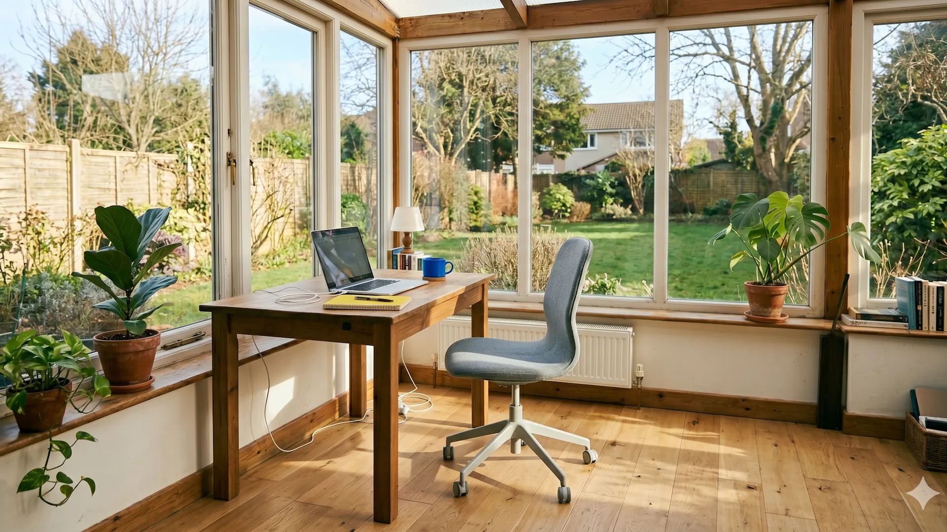 Wintergarten als Büro