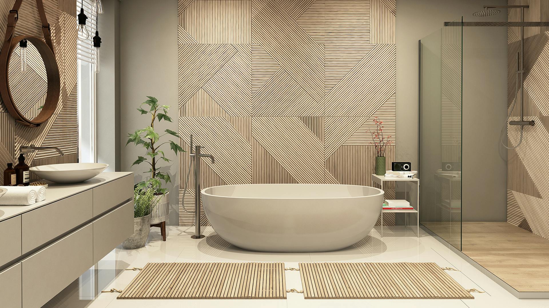 Freostehende Badewanne