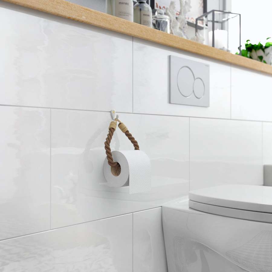 Toilettenpapierhalter aus Seil