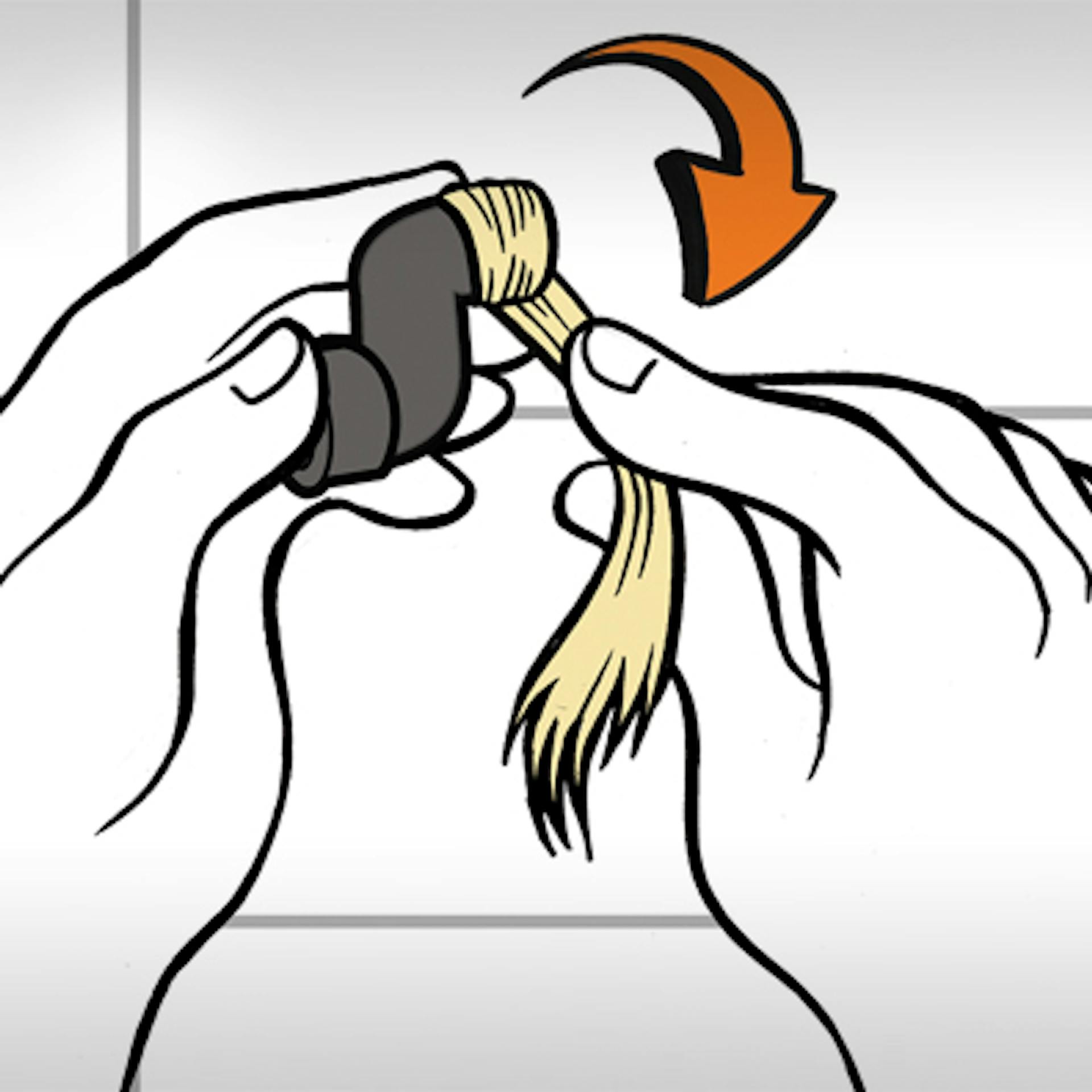 Gewinde des S-Bogens wird mit Hanf abgedichtet.