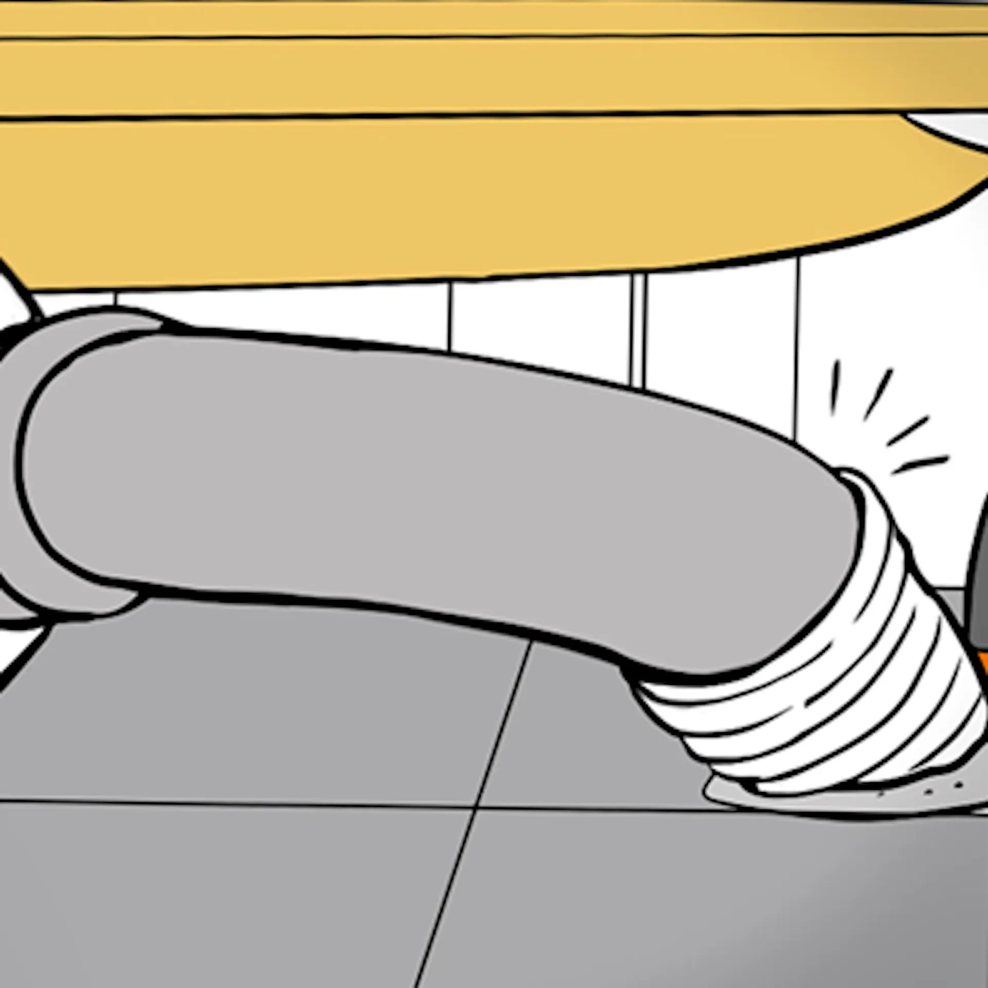 A barkácsoló csatlakoztatja a zuhanytálcát a lefolyóhoz.