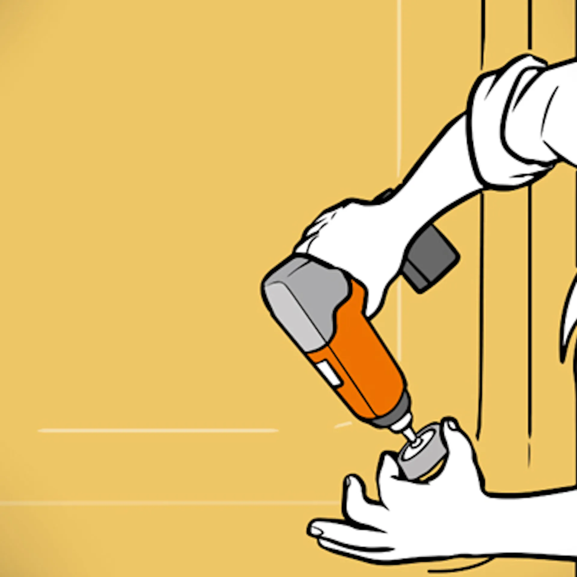 A barkácsoló beszereli a zuhanytálca túlfolyóját.