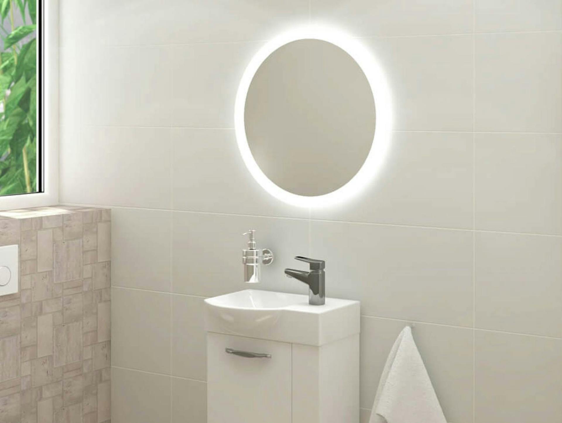 Gäste WC mit Lichtakzenten