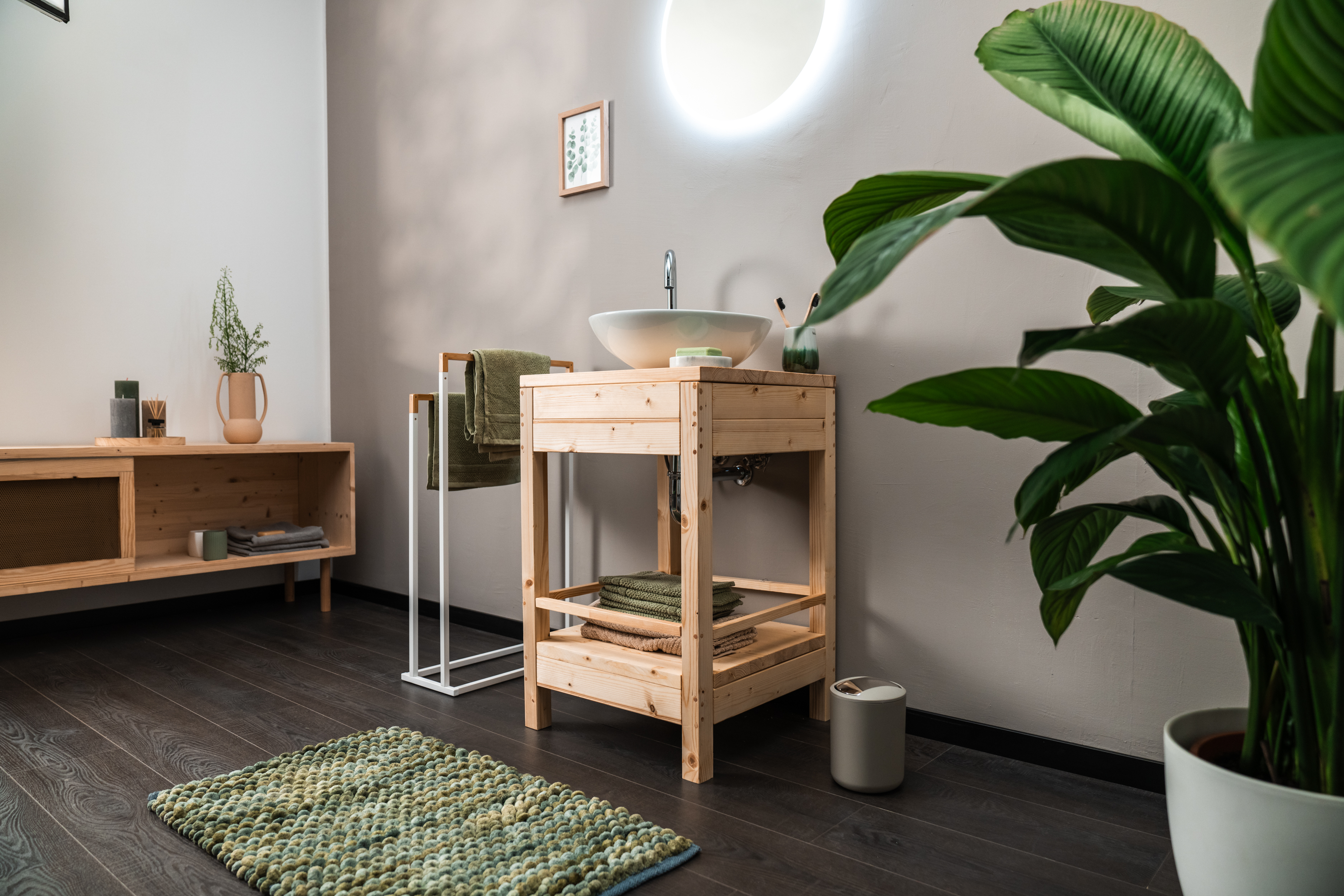 Stílusosan berendezett fürdőszoba