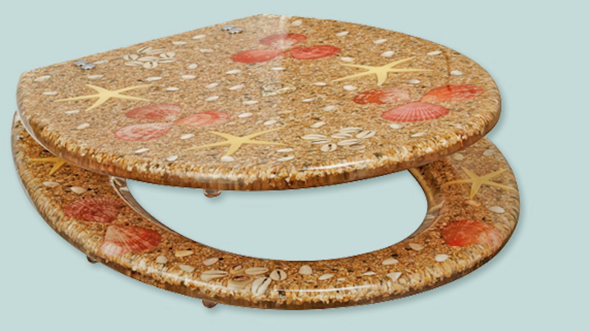 Kunststoff-Toilettensitz mit Motiv