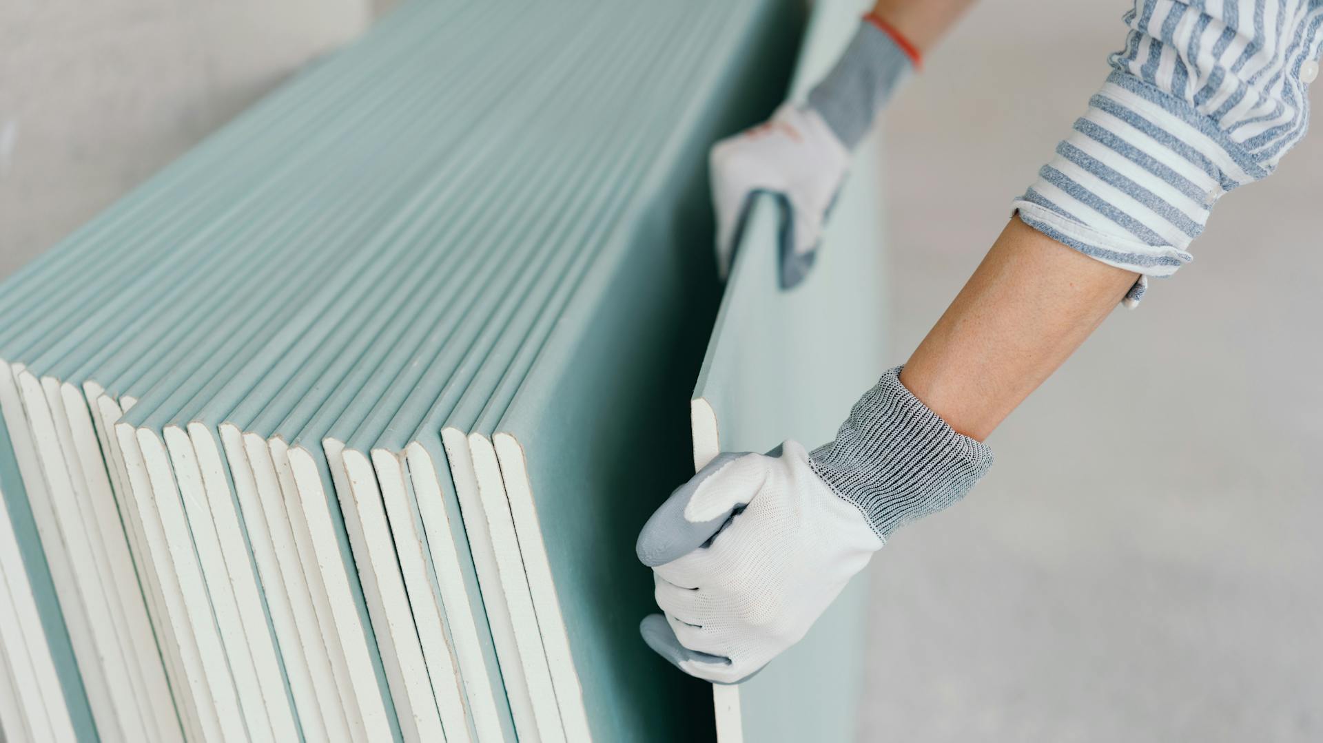 Gipskartonplatten für die Badezimmer-Trennwand