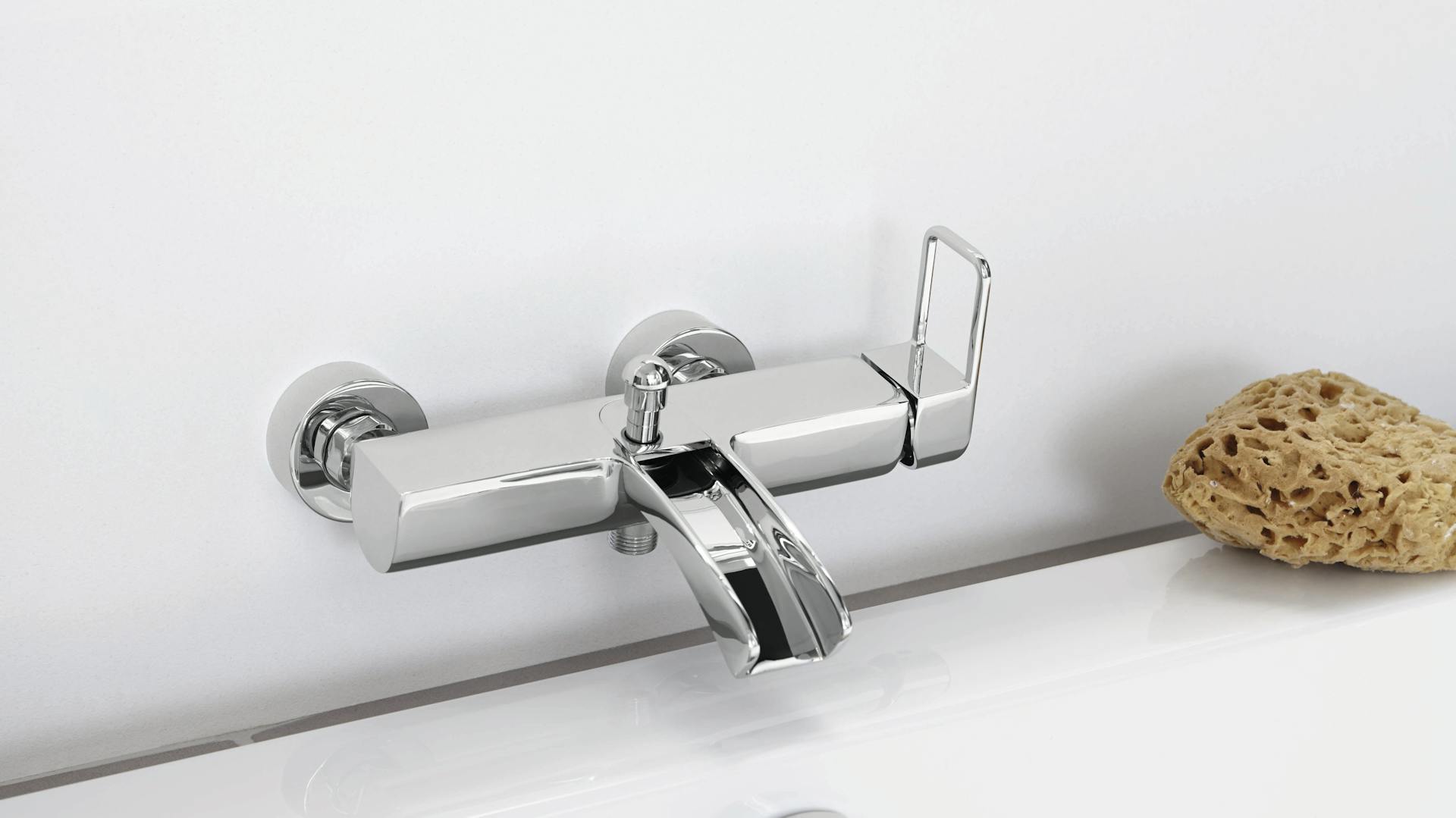 Wasser sparen im Bad mit einer Wannenarmatur.