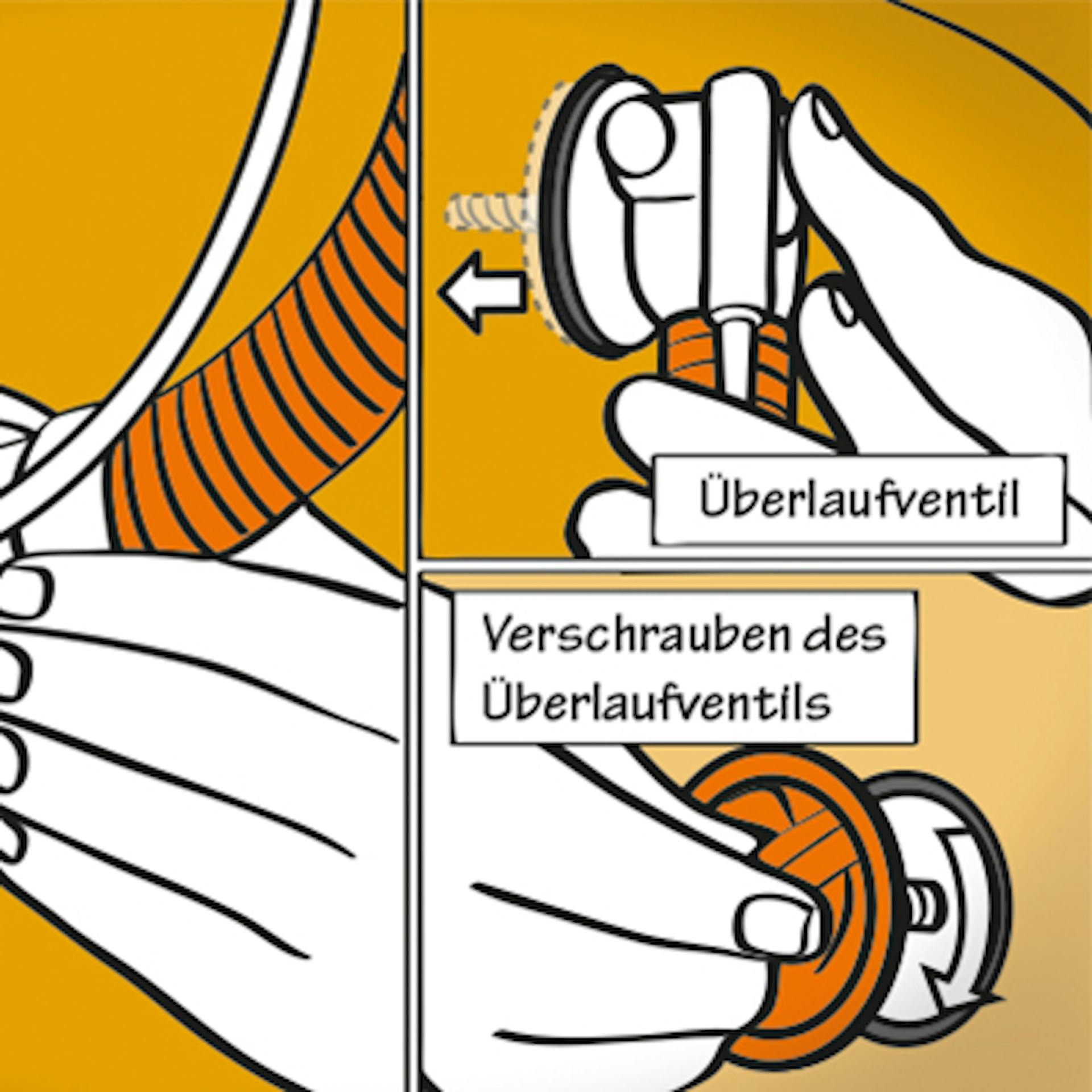 Schaubild für Montage von Geruchsverschluss an Badewanne
