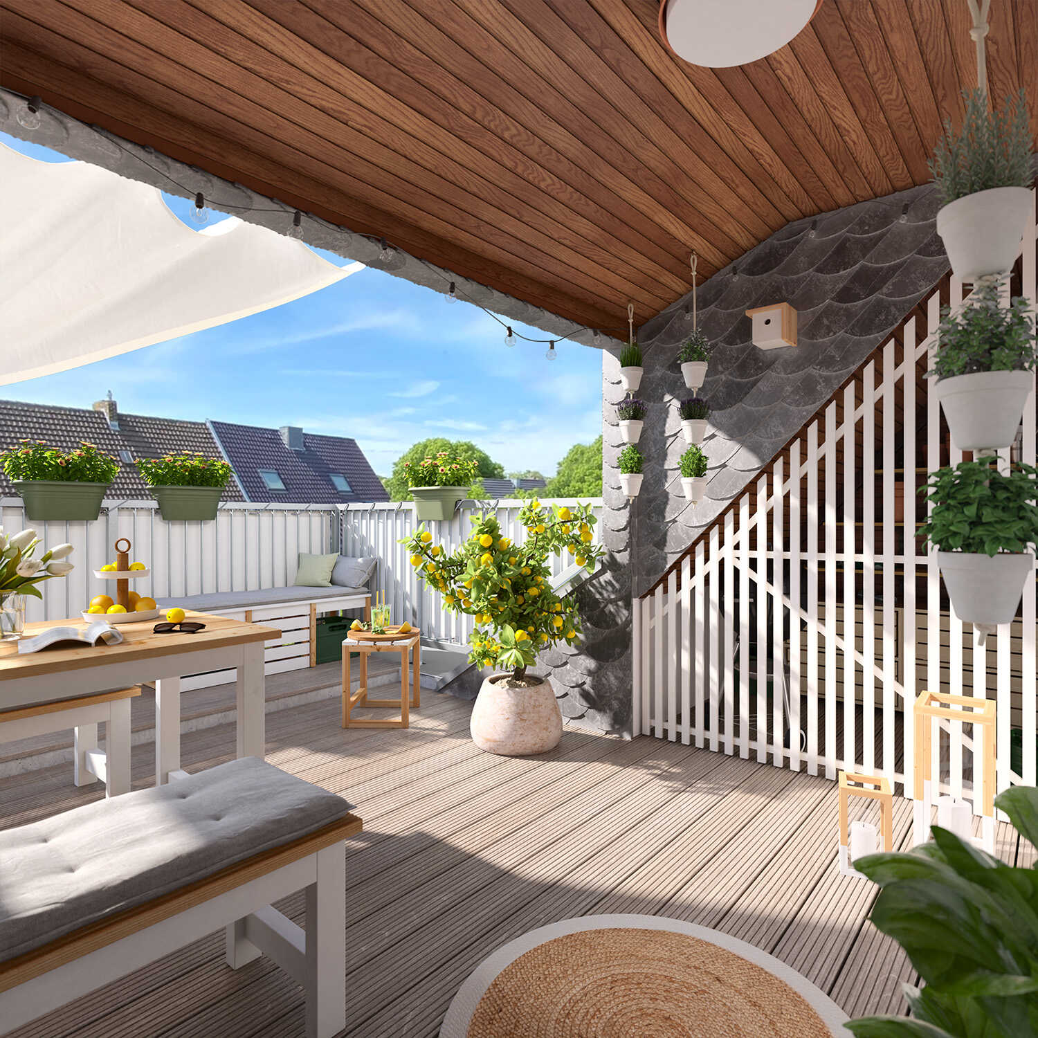 Moderner Botanik-Balkon – Gestaltungsideen