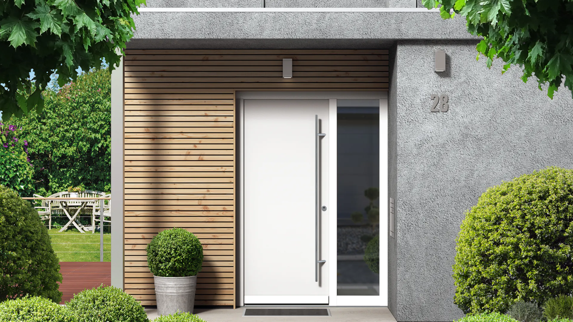 Haus mit Betonfassade