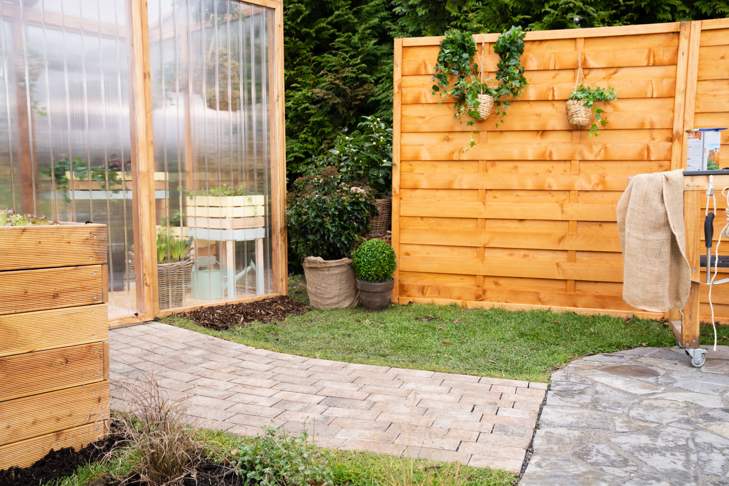 Egy melegágy későbbi helye a gyepen