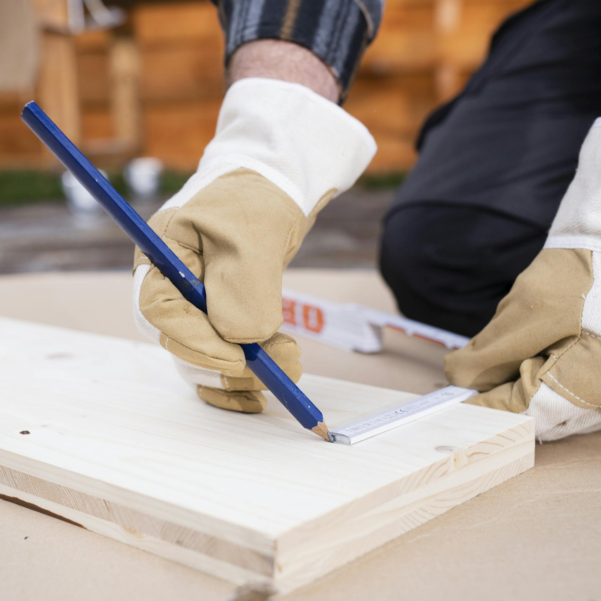 Späterer Standort für ein Frühbeet auf einem Rasenstück