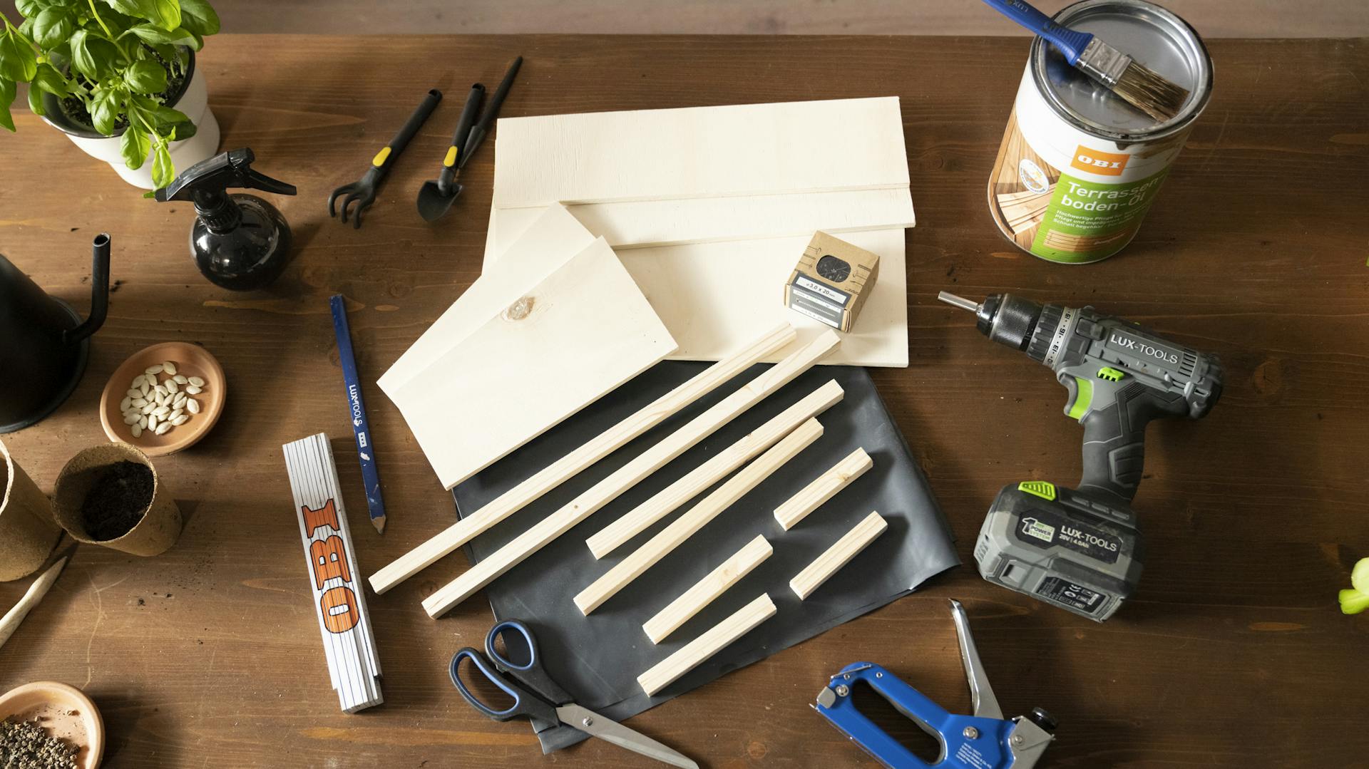 Material für eine Mini-Frühbeet