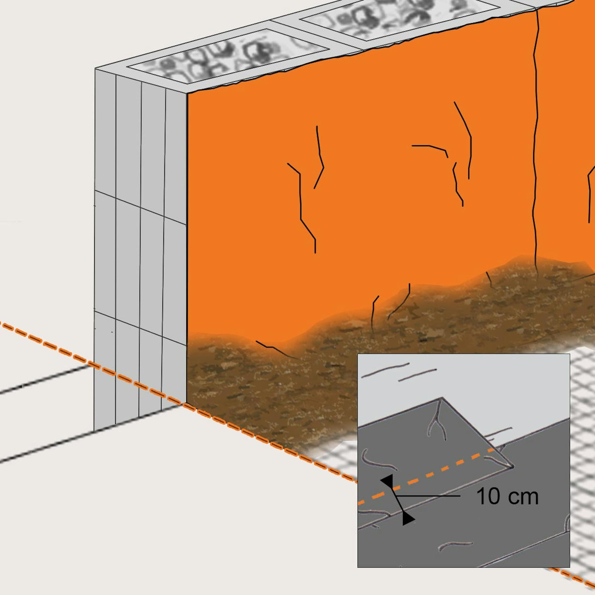 Gabionen-Hochbeet mit Innenverkleidung