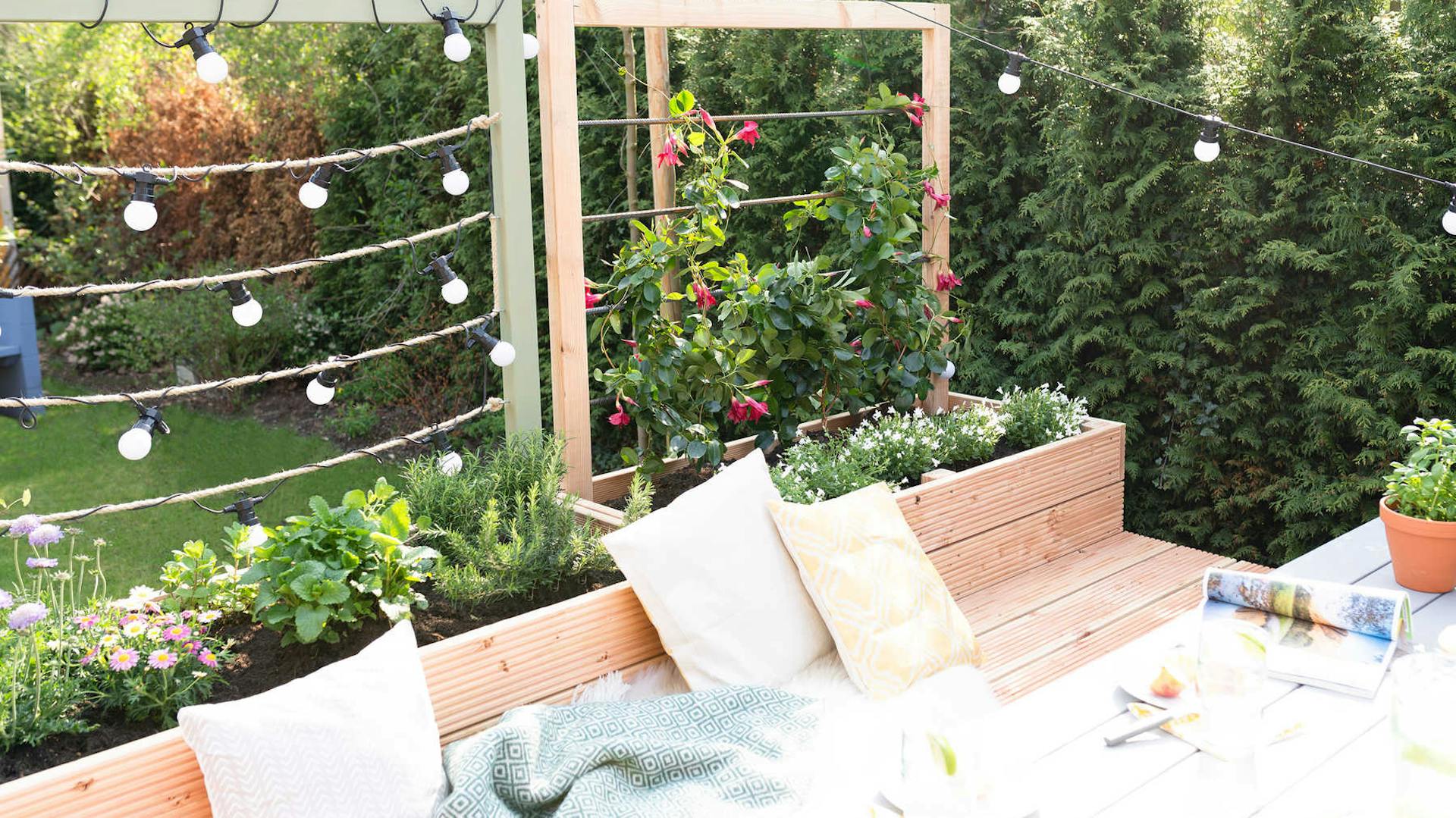 DIY Hochbeet Alfred mit Rankhilfe