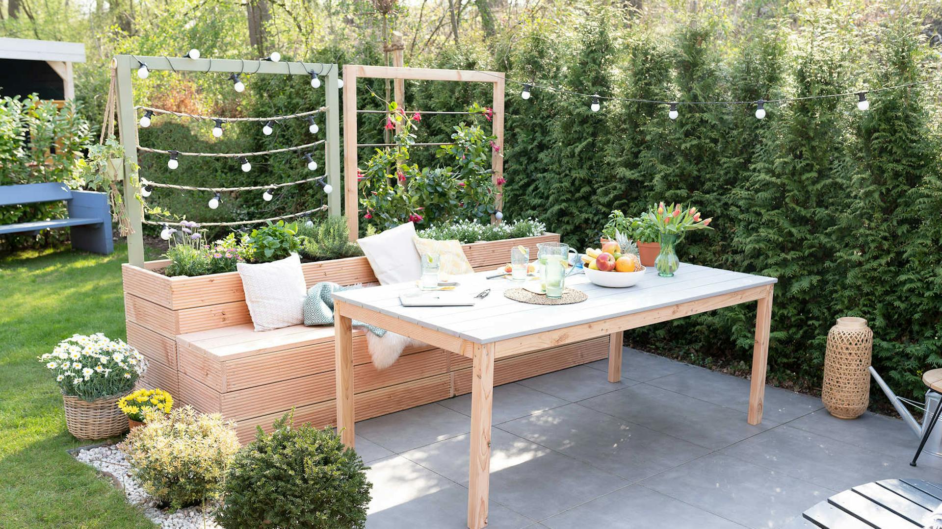 Hochbeet Alfred mit Sisalseil