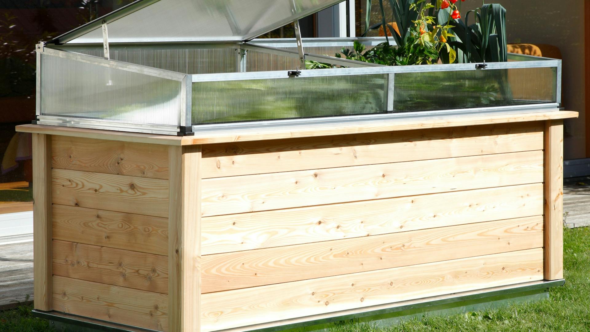 Frühbeetaufsatz für das Hochbeet