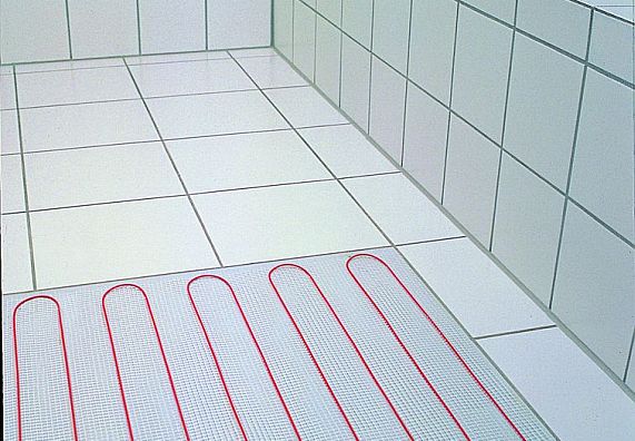 Riscaldamento a pavimento in bagno