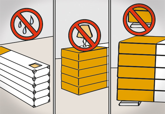 Stoccare correttamente il laminato di ricambio