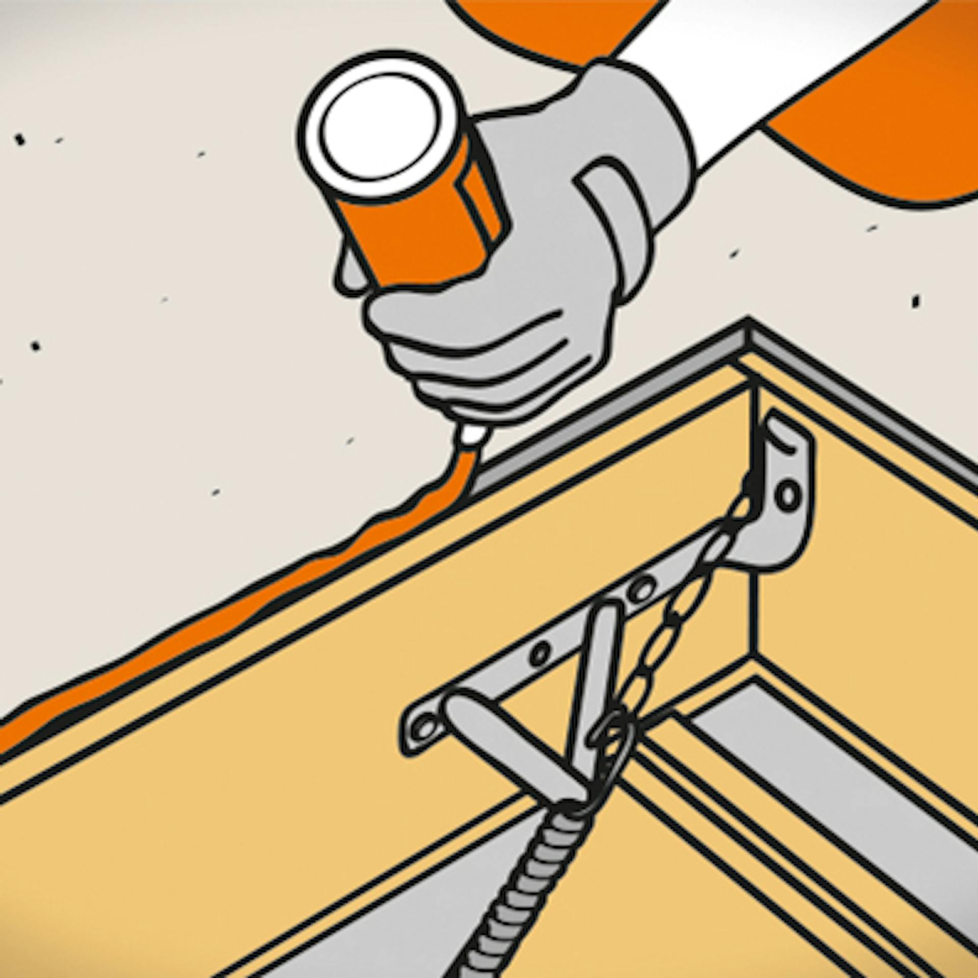 Treppenkasten wird mir Montageschaum gedämmt.