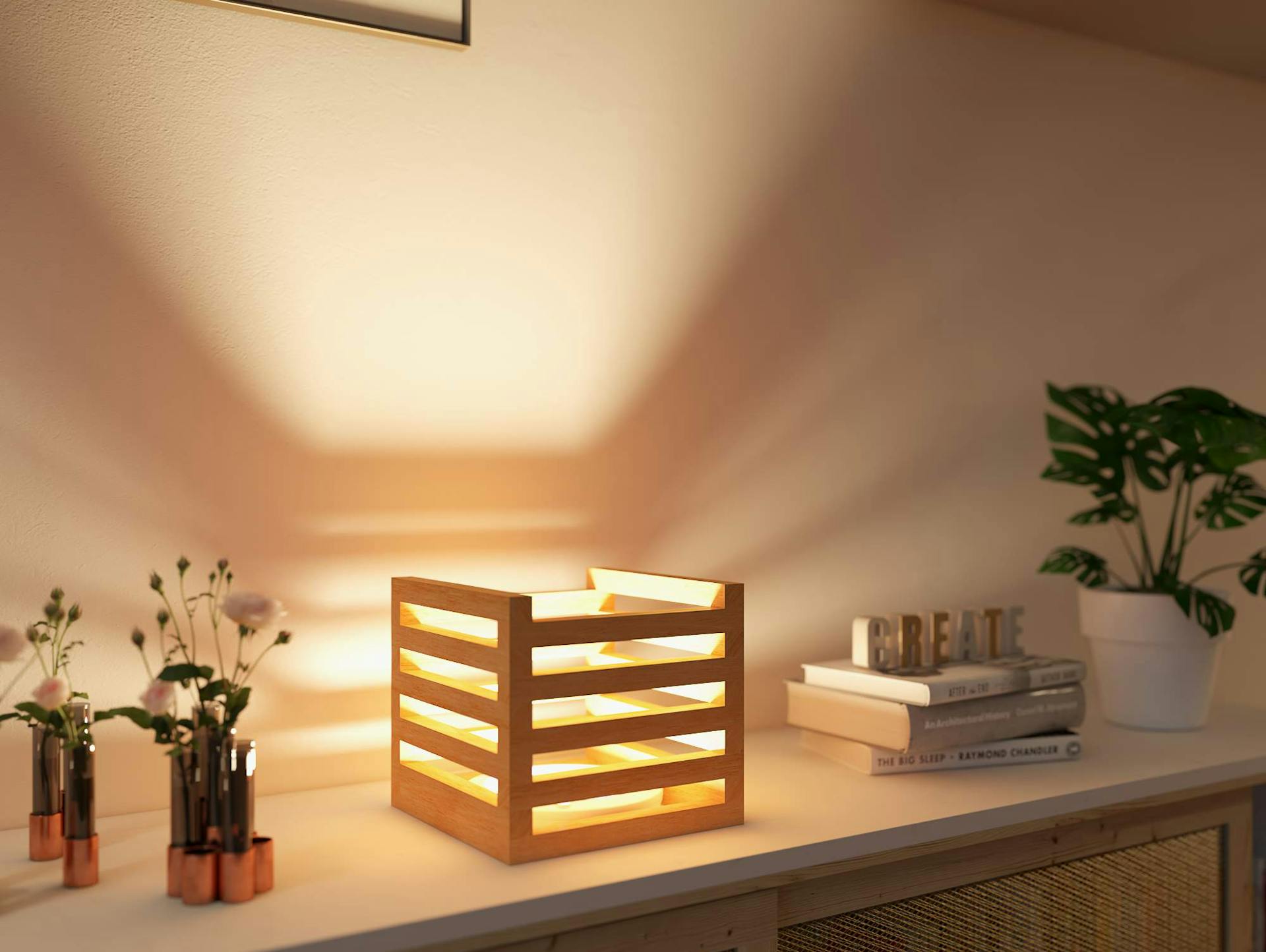 Házi készítésű szalagfény lámpa