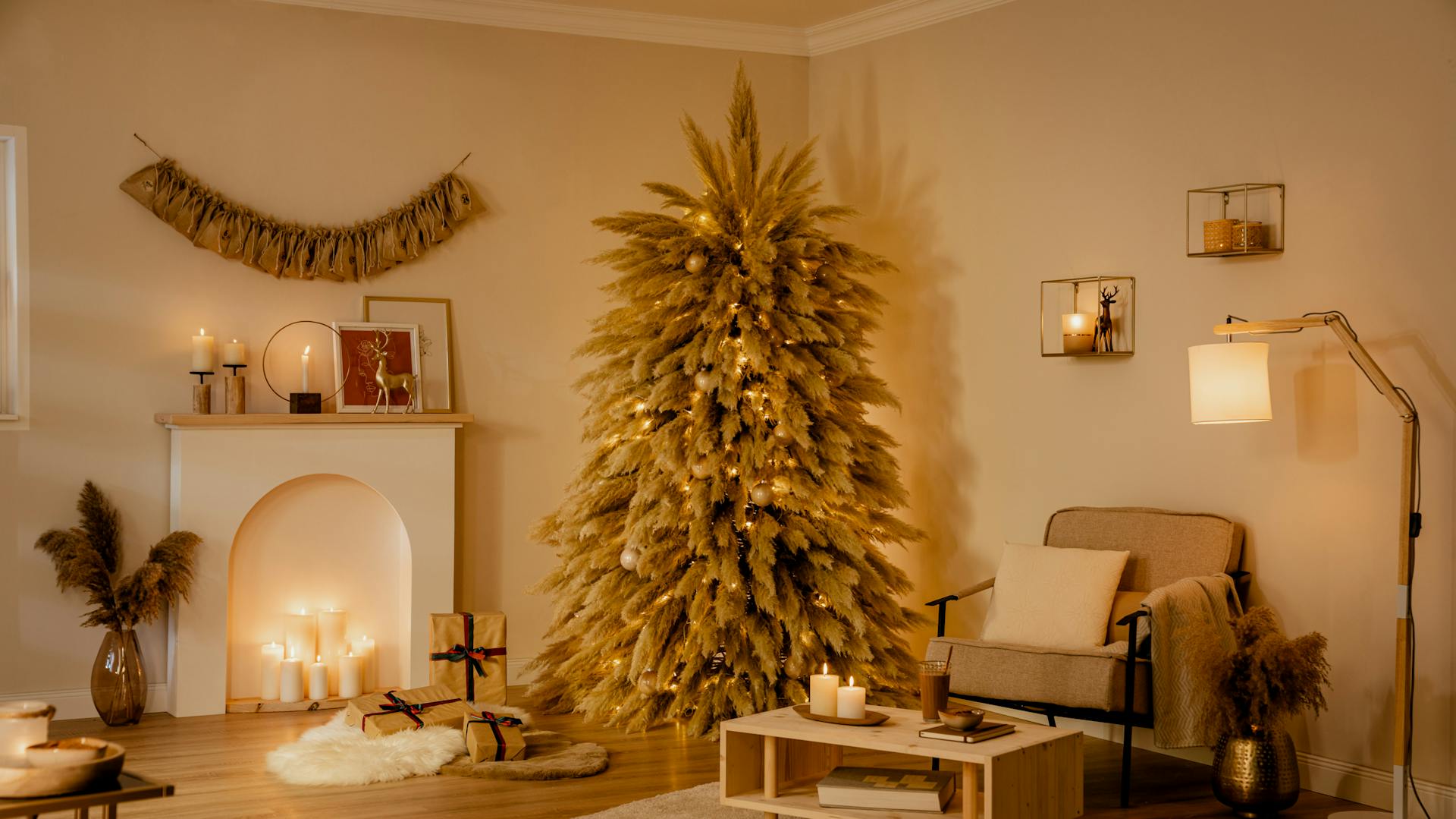 Pampasgrasbaum statt Tannenbaum