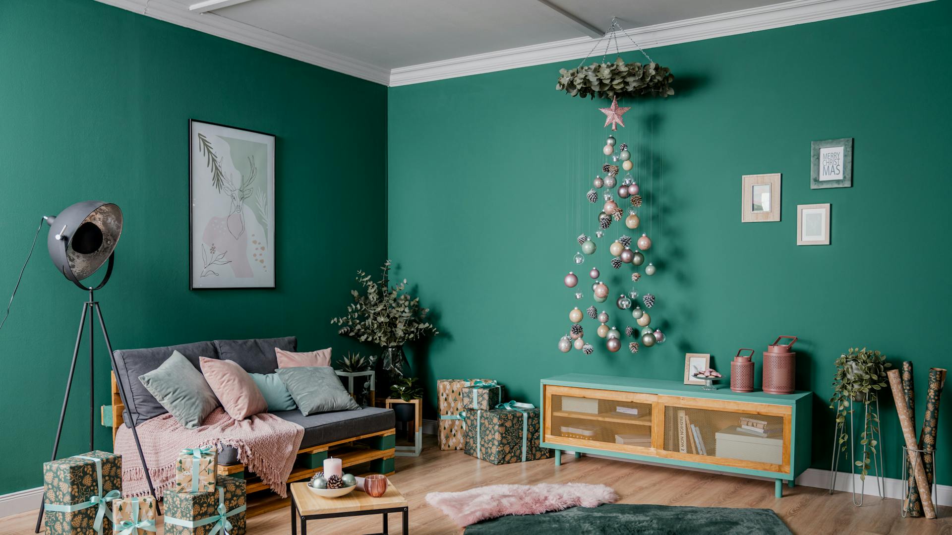 Schwebender Weihnachtsbaum als Alternative