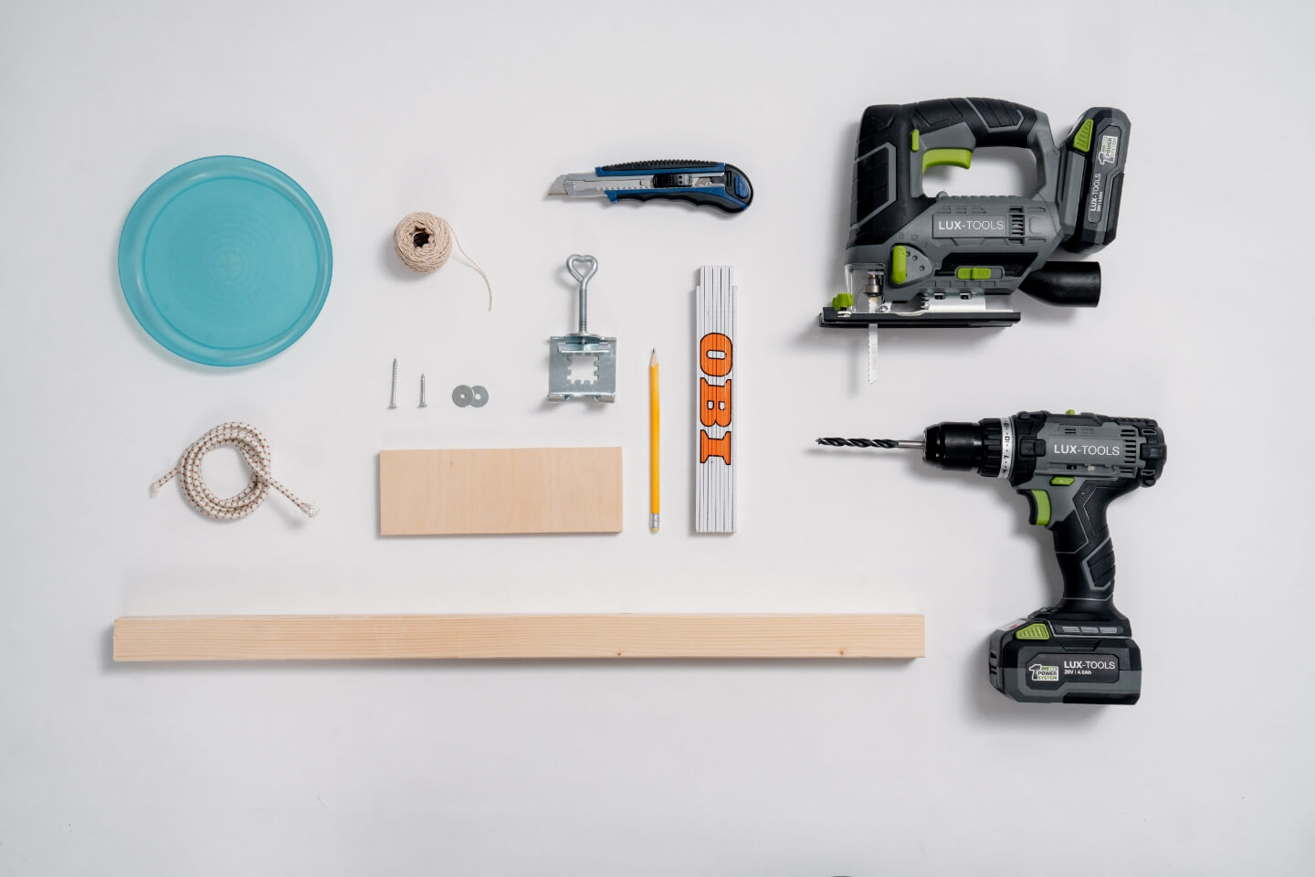 Material, um eine Chipsschleuder zu bauen