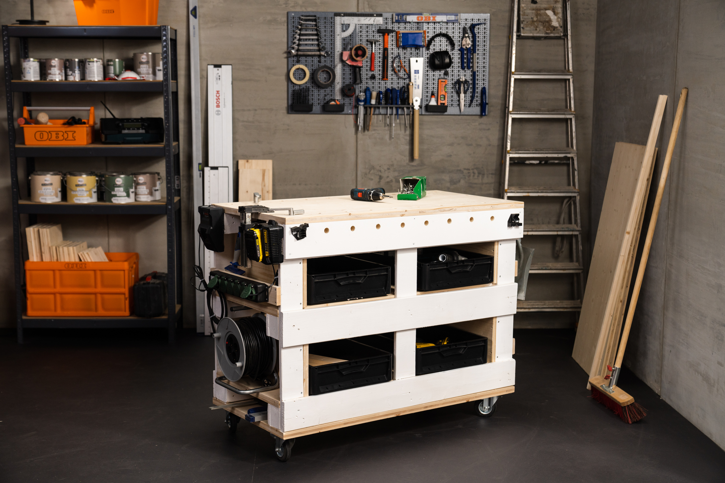 DIYWerkbank aus Paletten selber bauen OBI