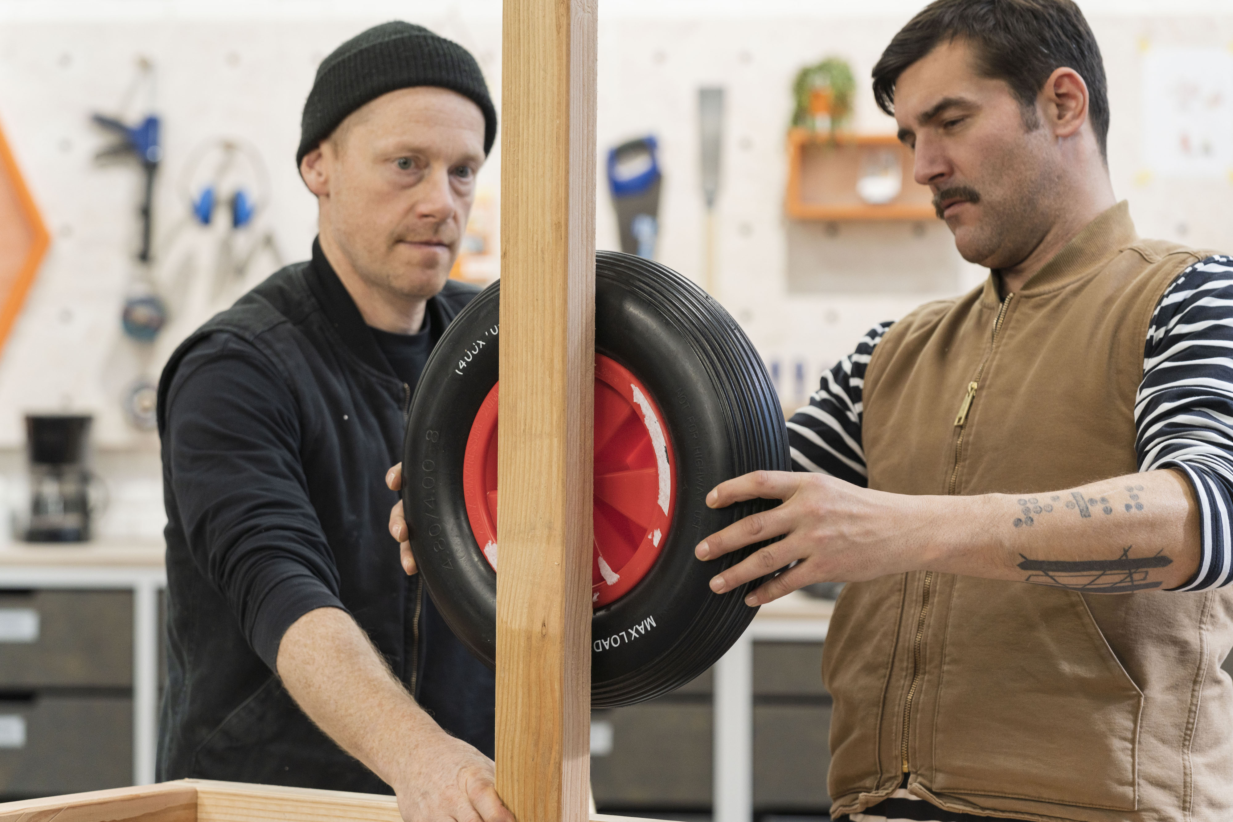 Állítsa a kereket a tengely kívánt pozíciójába