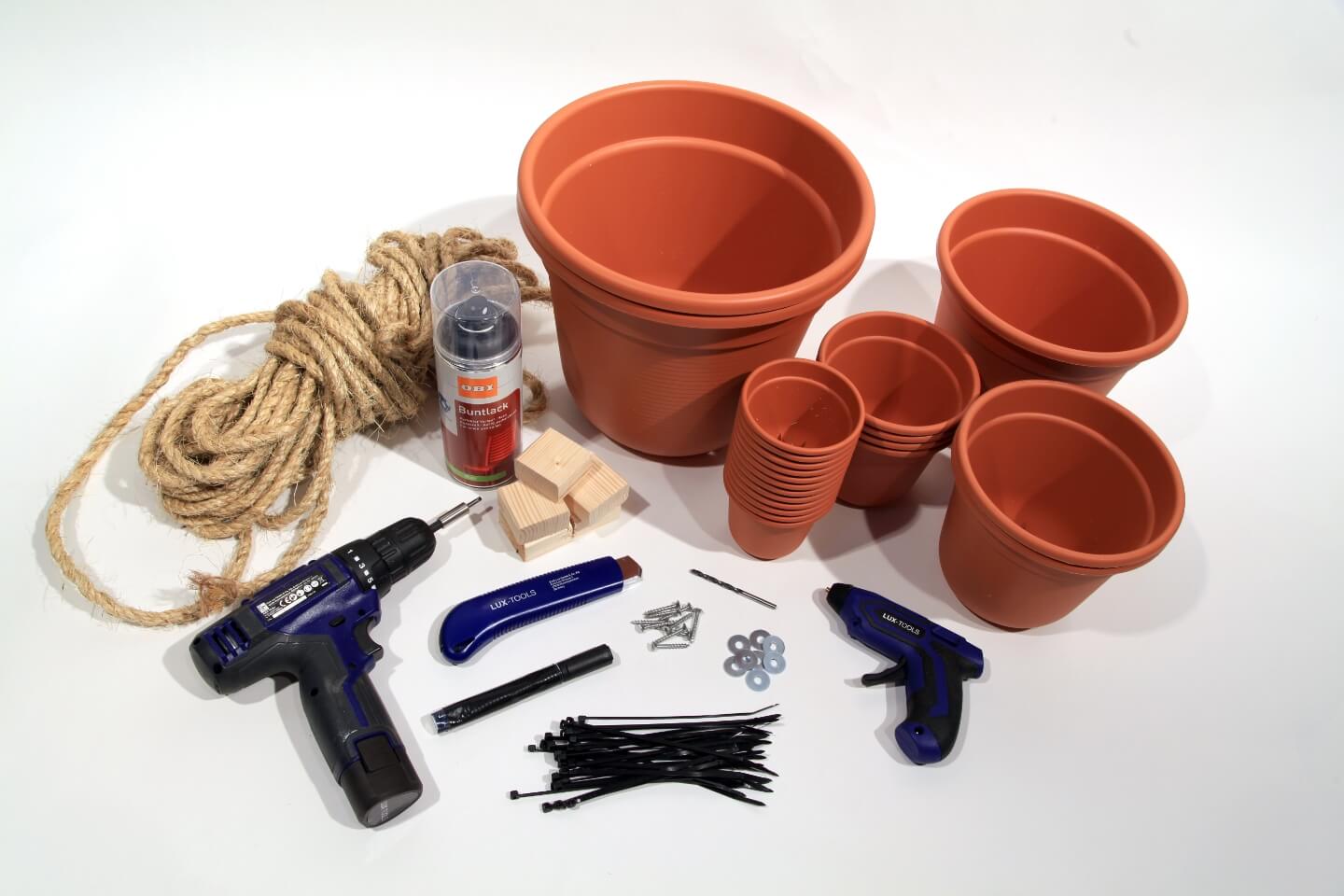 Blumentopf-Pferd Material