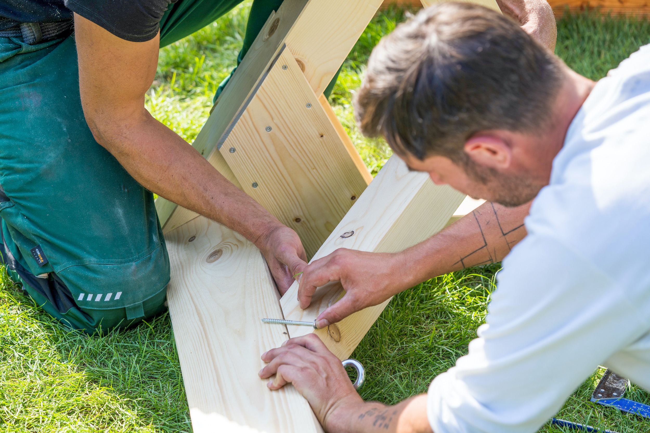 Schaukel selber bauen SchrittfürSchrittAnleitung OBI