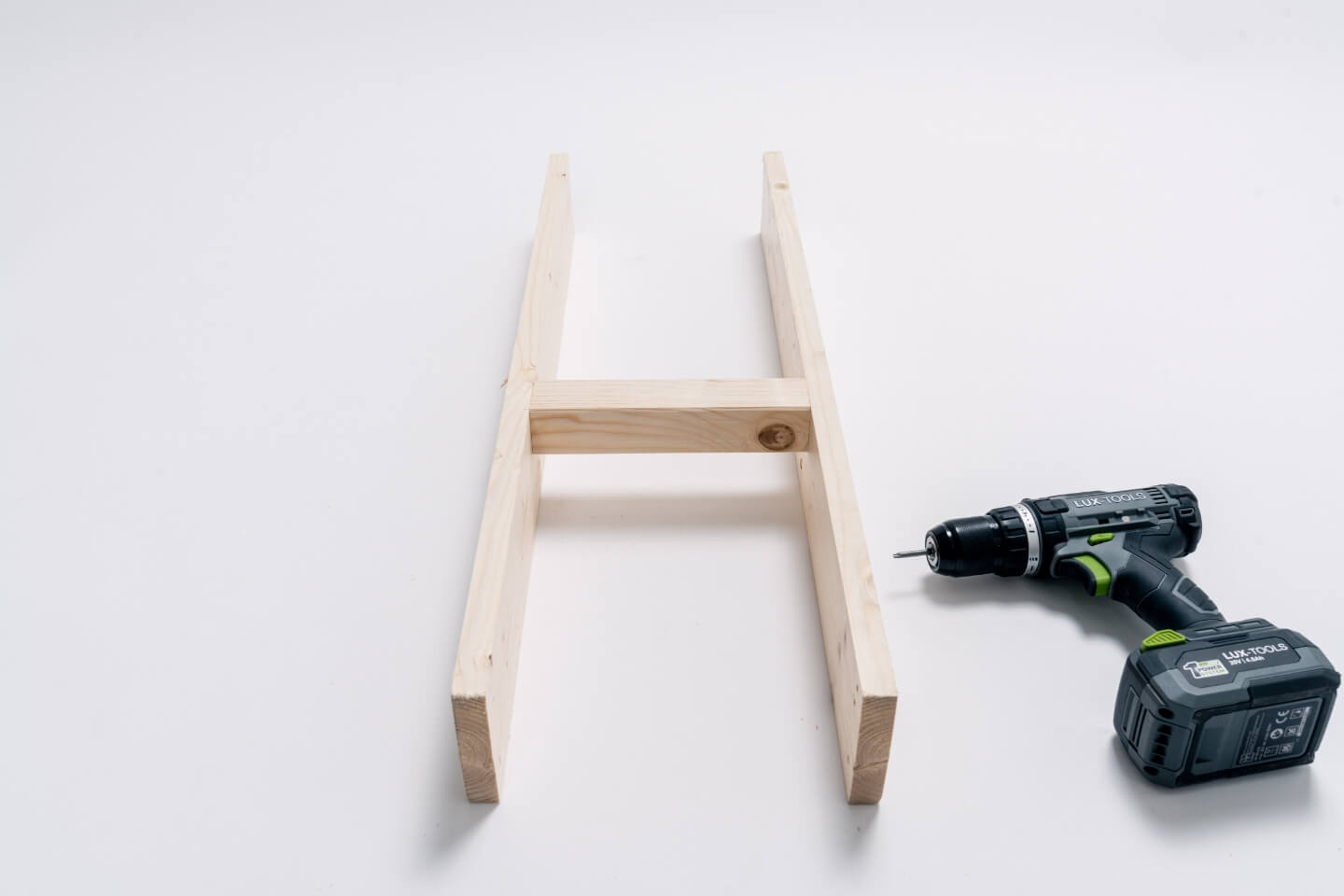 due assi avvitate alla trave