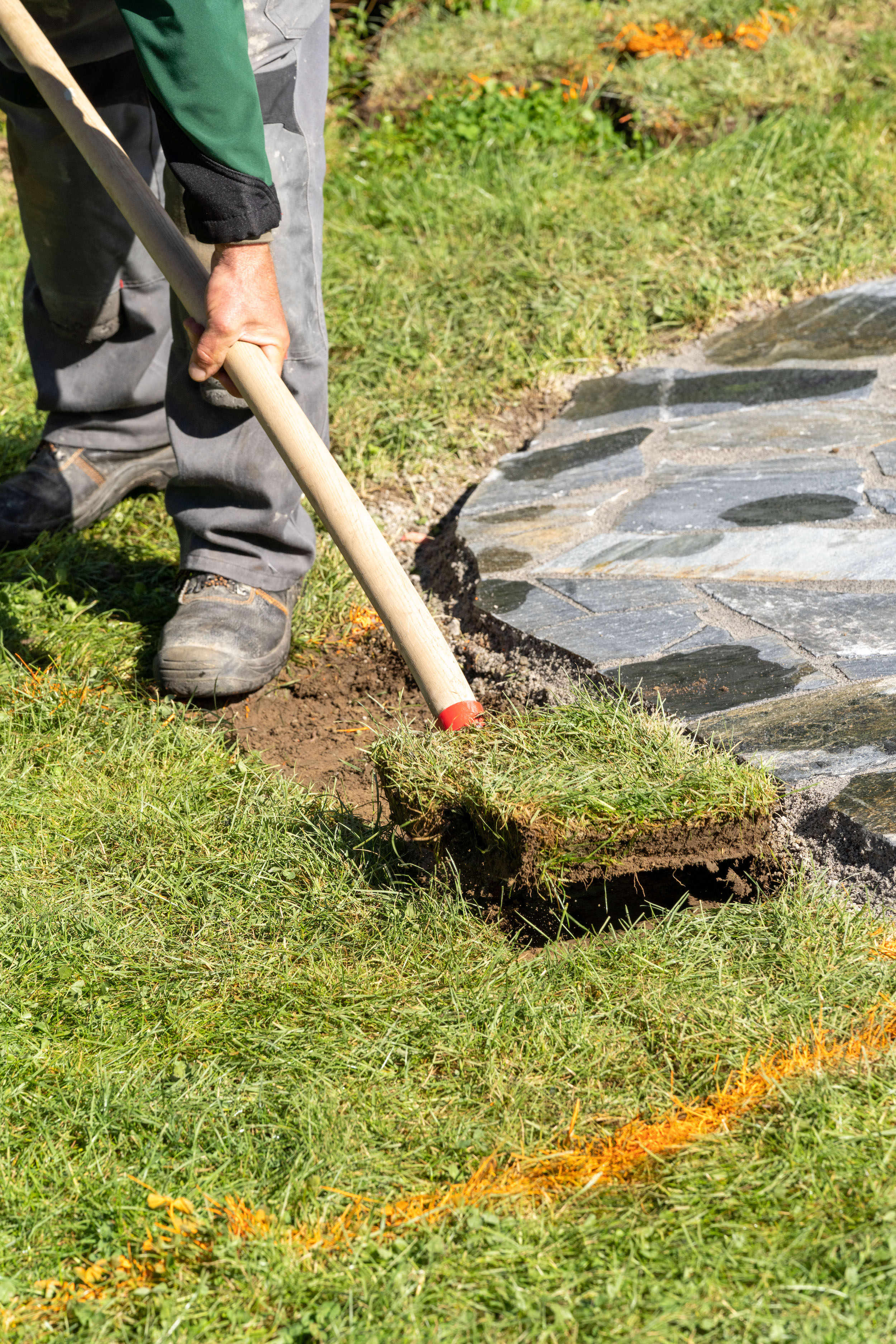 Gartenweg pflastern Anleitung OBI