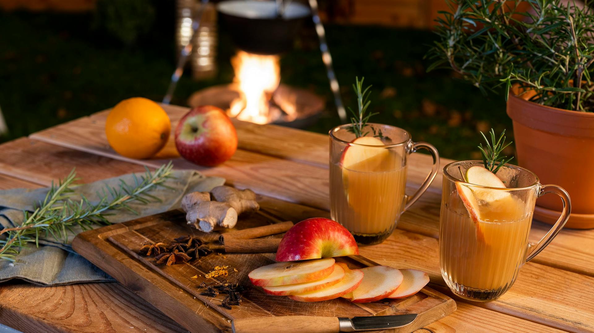 Gemütliches Felle und Sitzgelegenheiten für den Winter