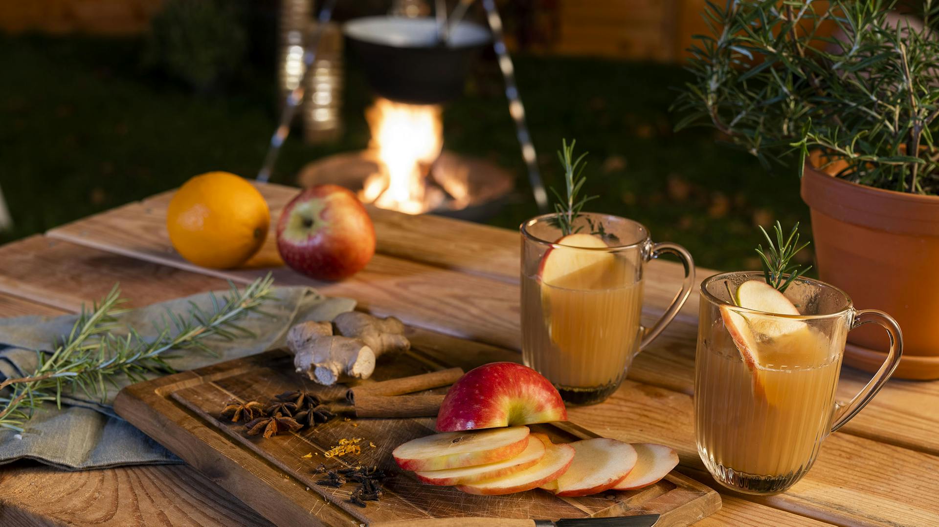 Gemütliches Felle und Sitzgelegenheiten für den Winter