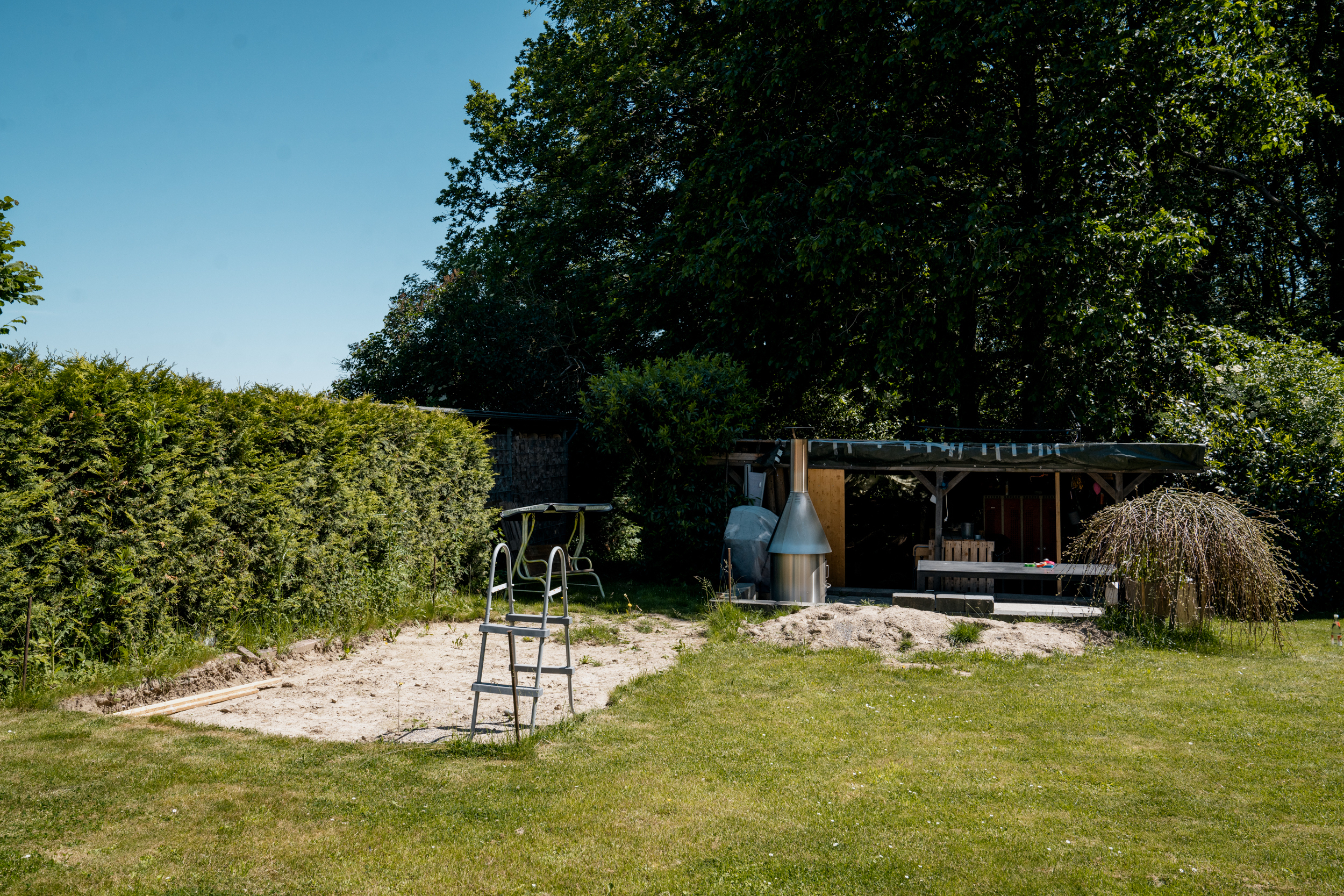 Füves felület a csúszdának