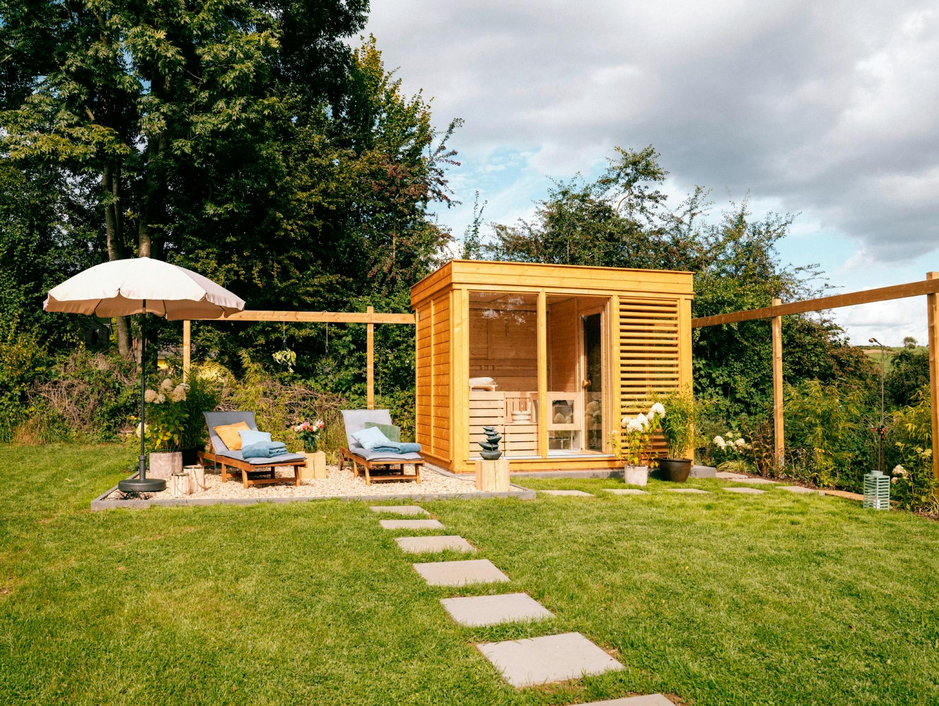 sauna garten