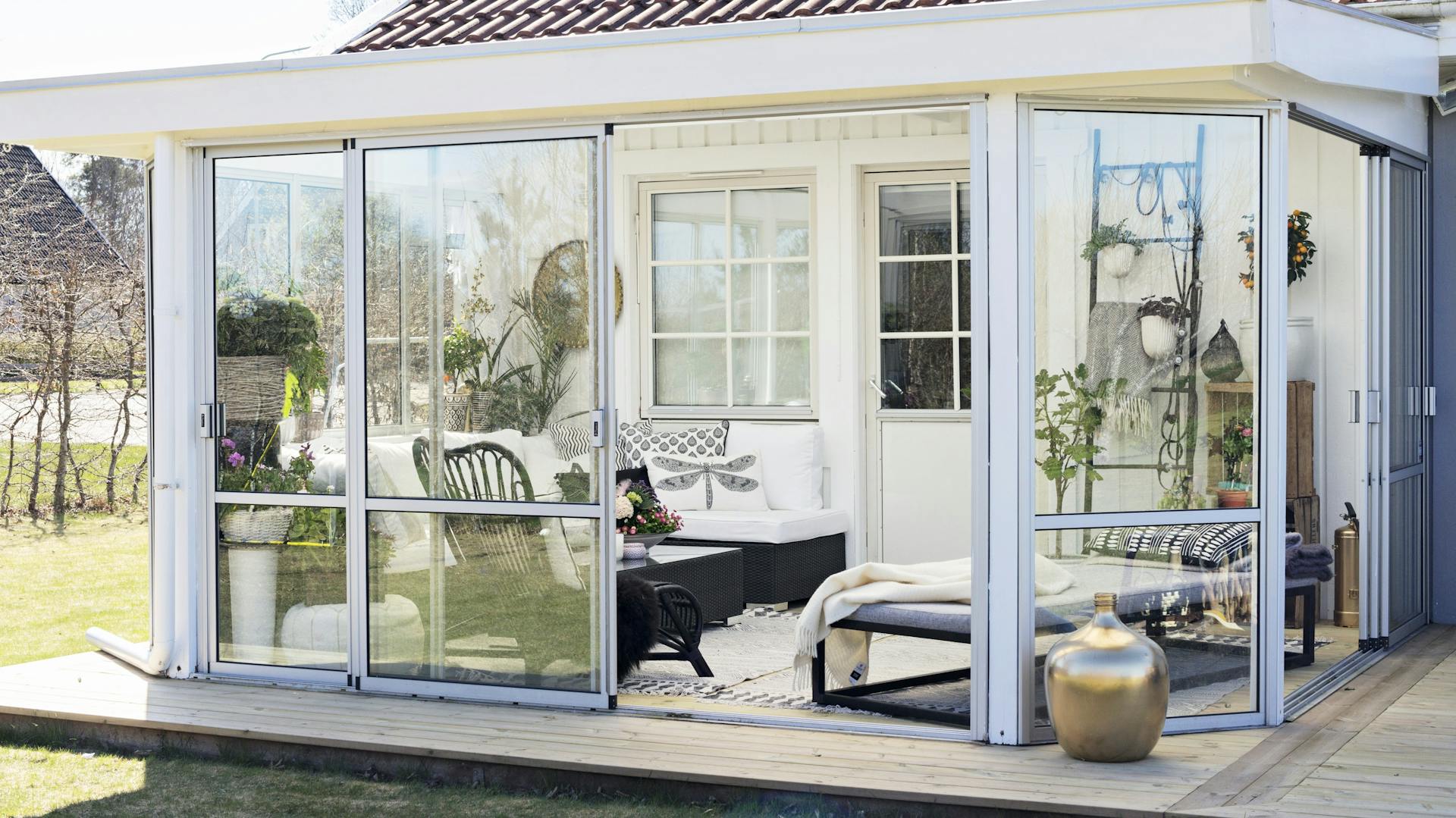 Wintergarten auf der Terrasse