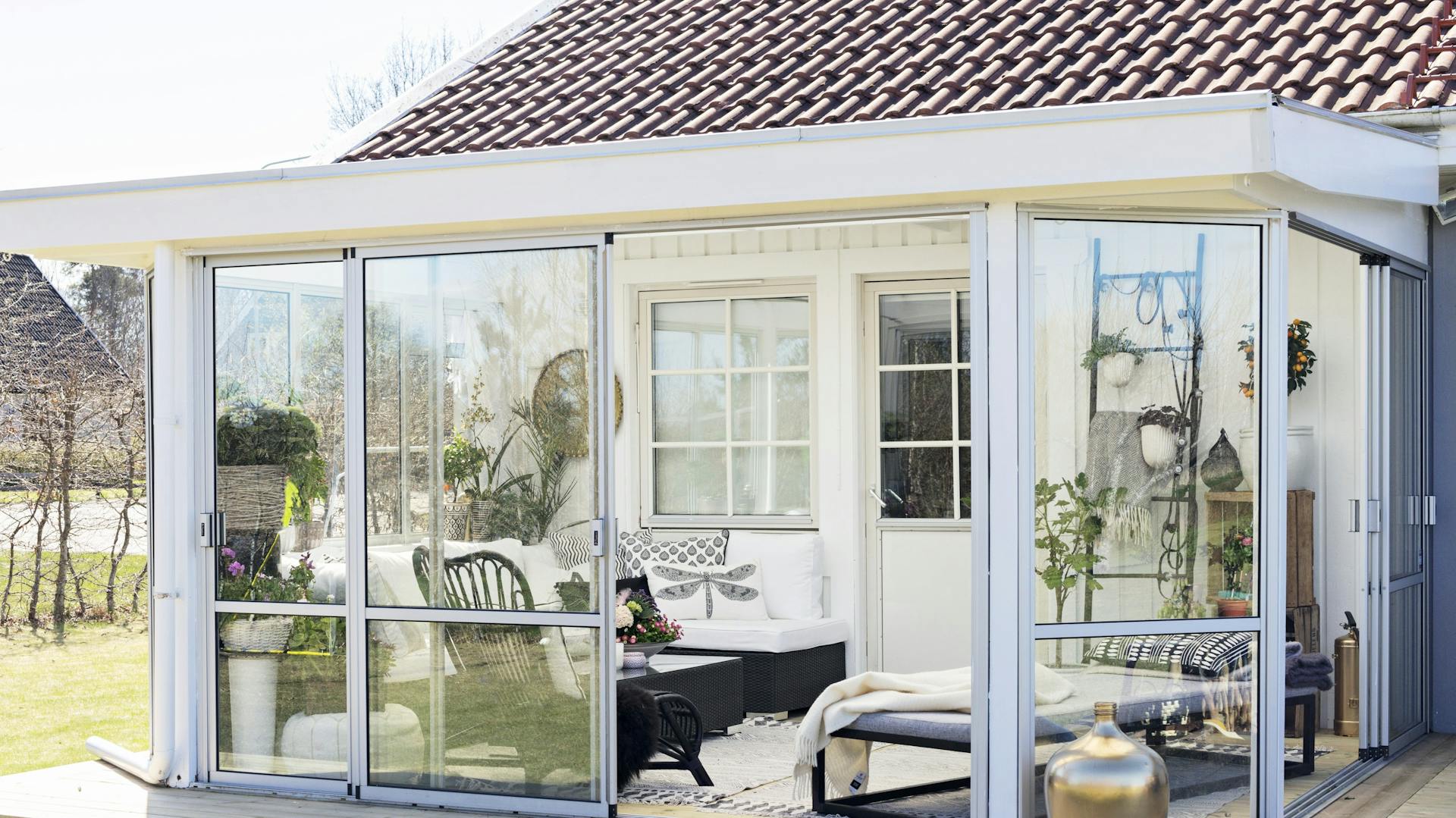 Wintergarten an einem Haus